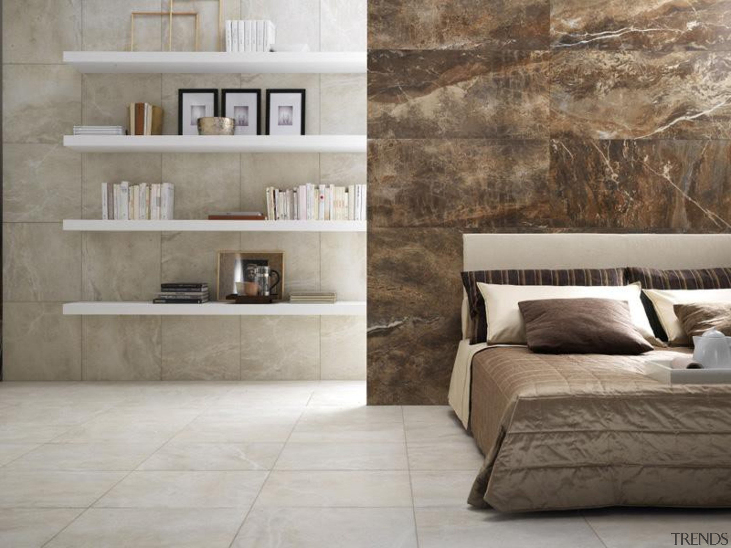 Thrill bone interior bedroom floor and wall tiles floor, flooring, furniture, interior design, laminate flooring, living room, shelf, tile, wall, wood, wood flooring, gray