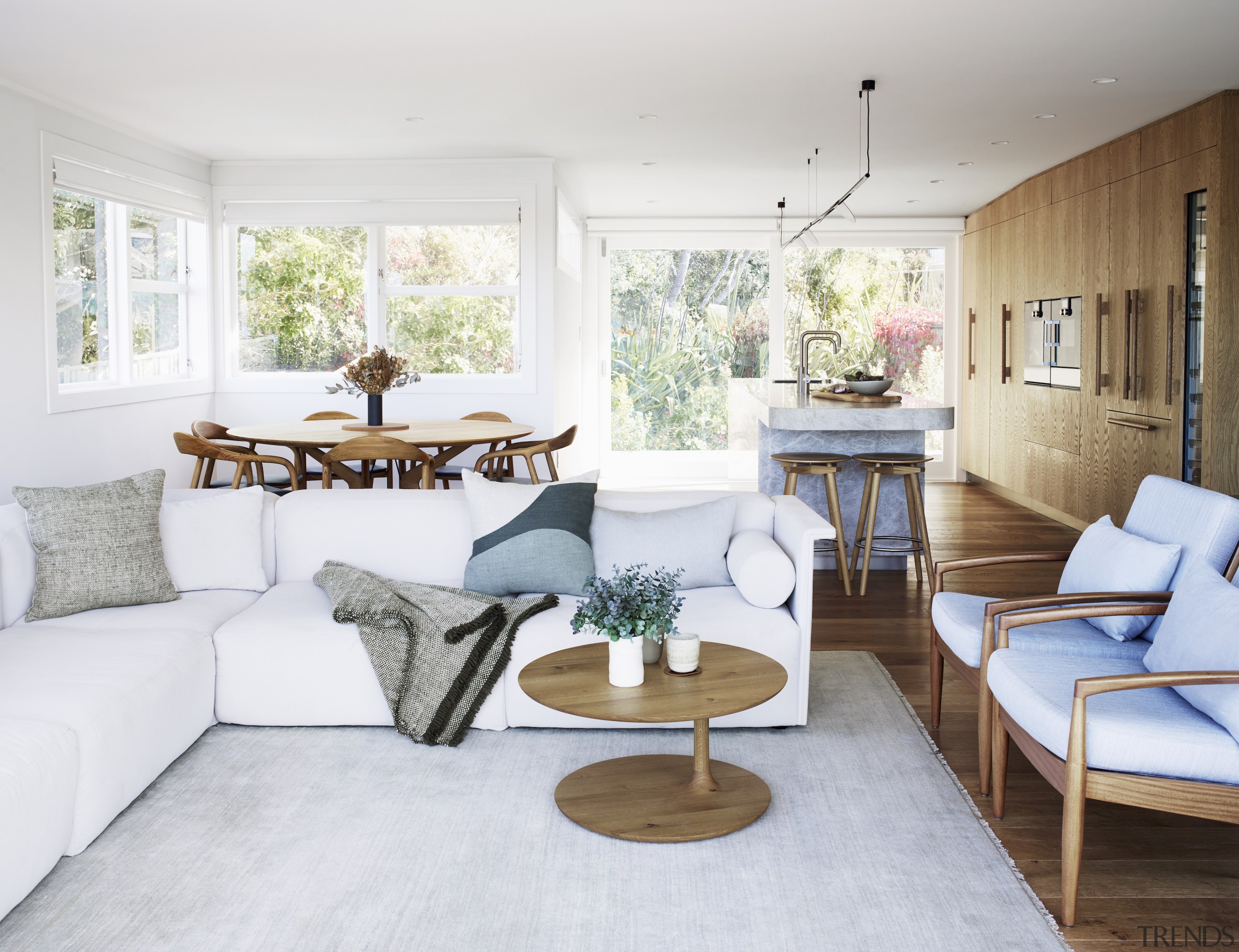 The owners wanted a Mid-century modern feel for 