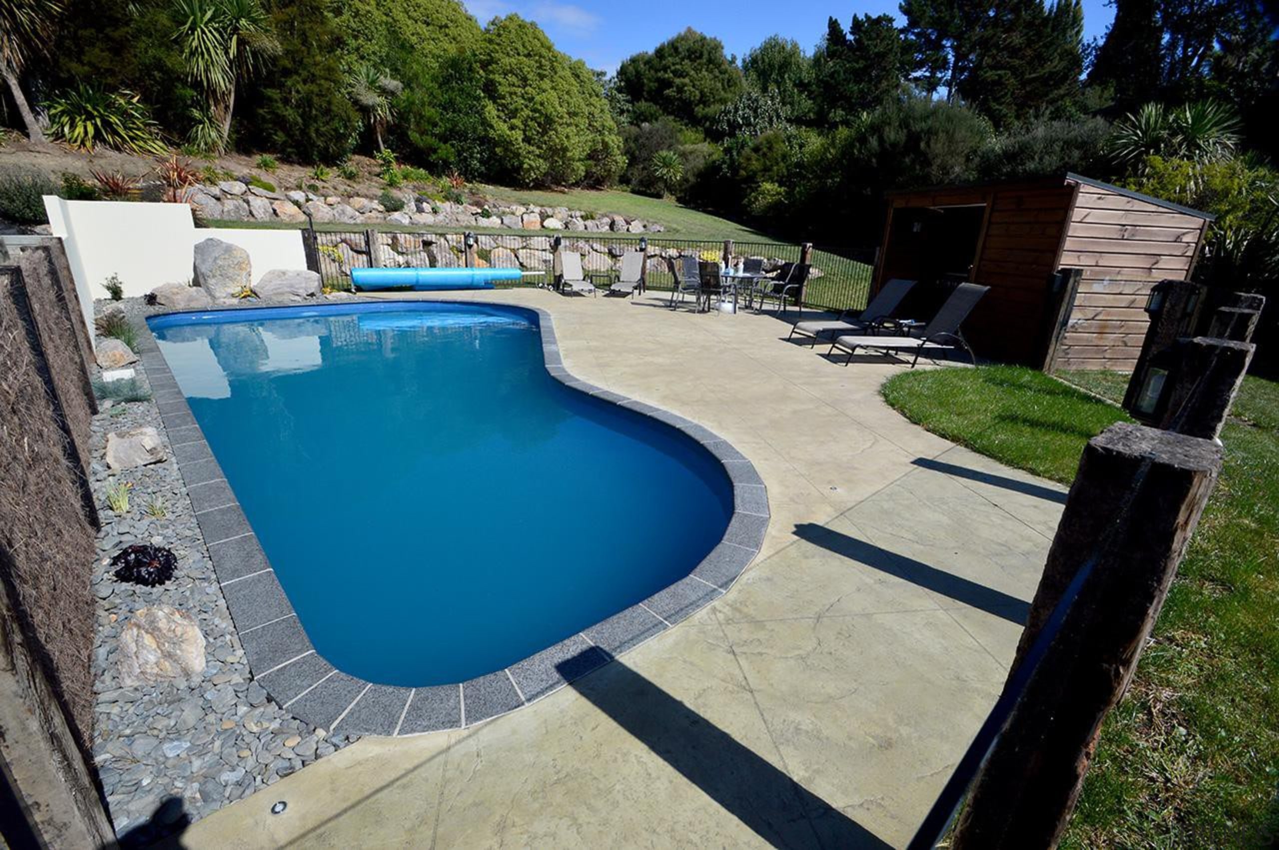 Residential Swimming Pools under $50,000 pool competition entry backyard, estate, house, leisure, property, real estate, swimming pool, water, gray, black