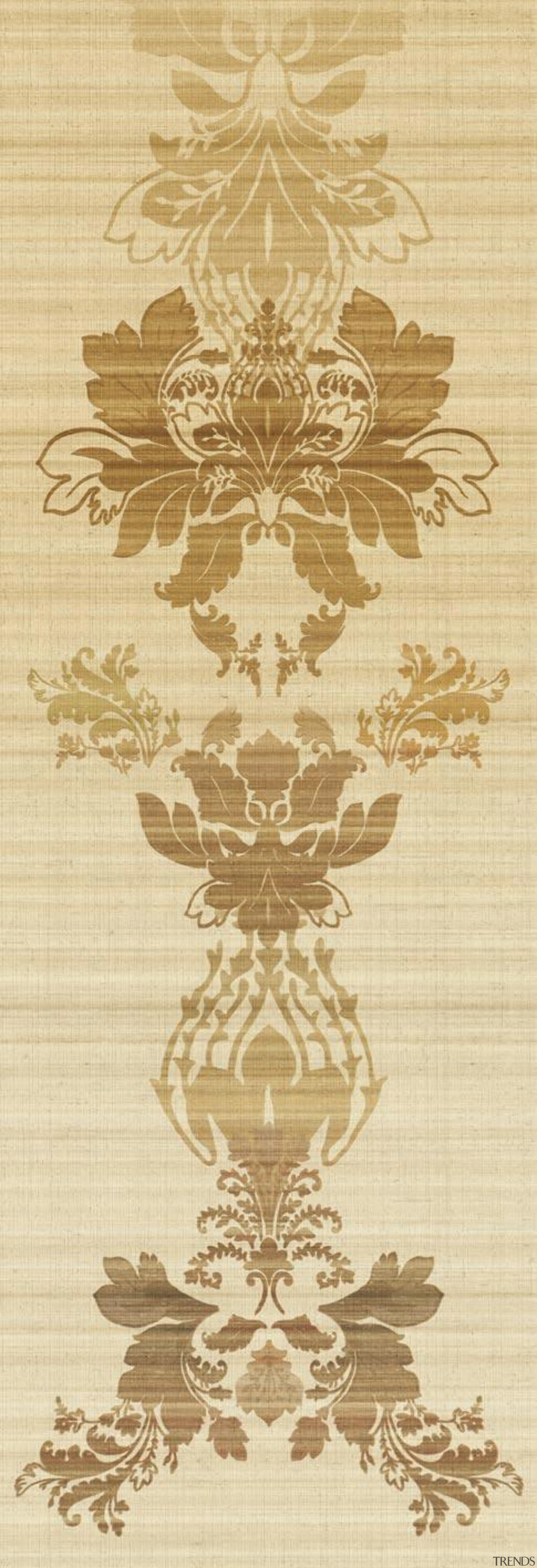 Grand Etoile - Venetian Damask Range - brown brown, design, pattern, orange, yellow