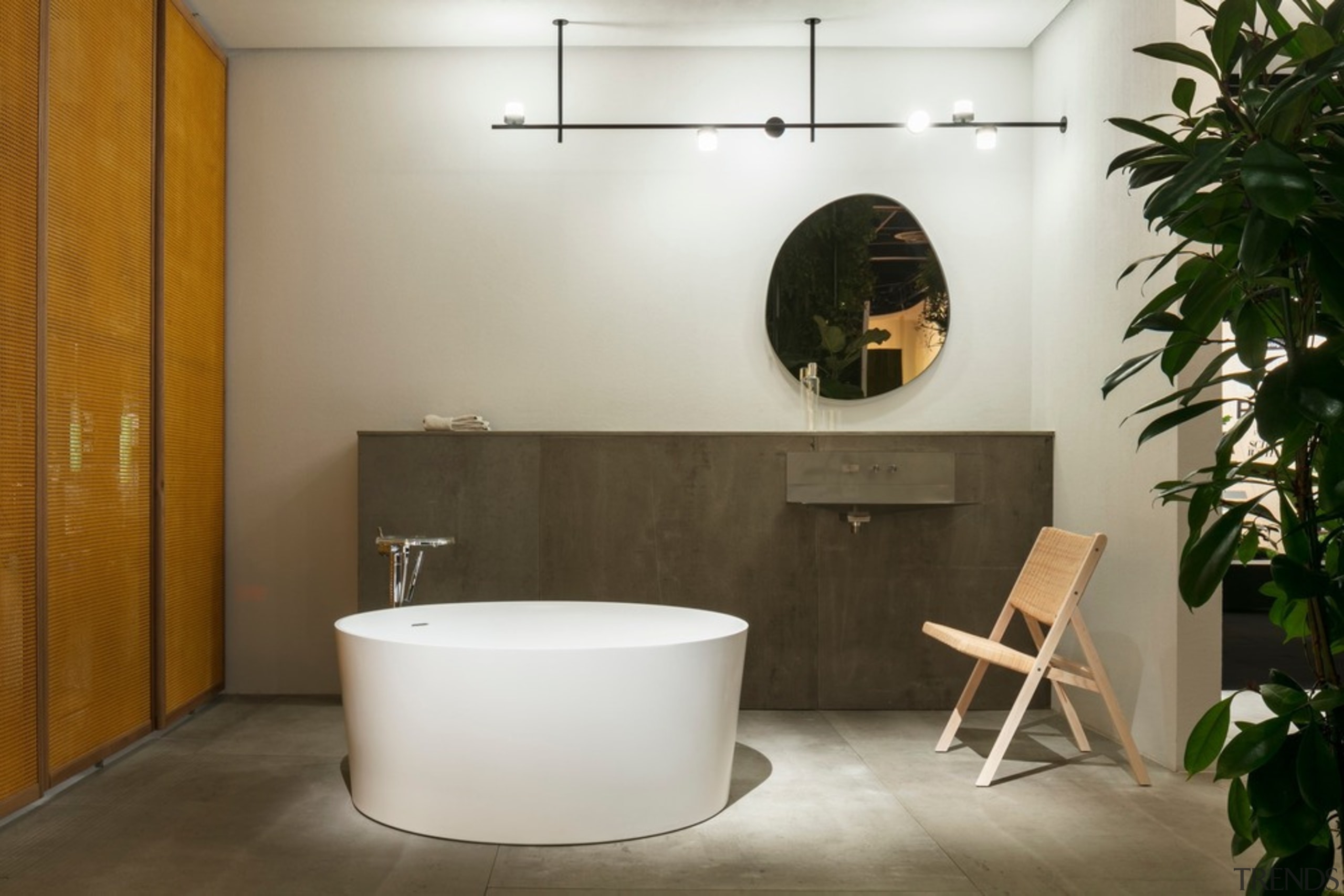 The Serene area of Das Haus at imm architecture, bathroom, bidet, building, ceramic, floor, flooring, house, interior design, material property, plumbing fixture, property, room, tile, brown