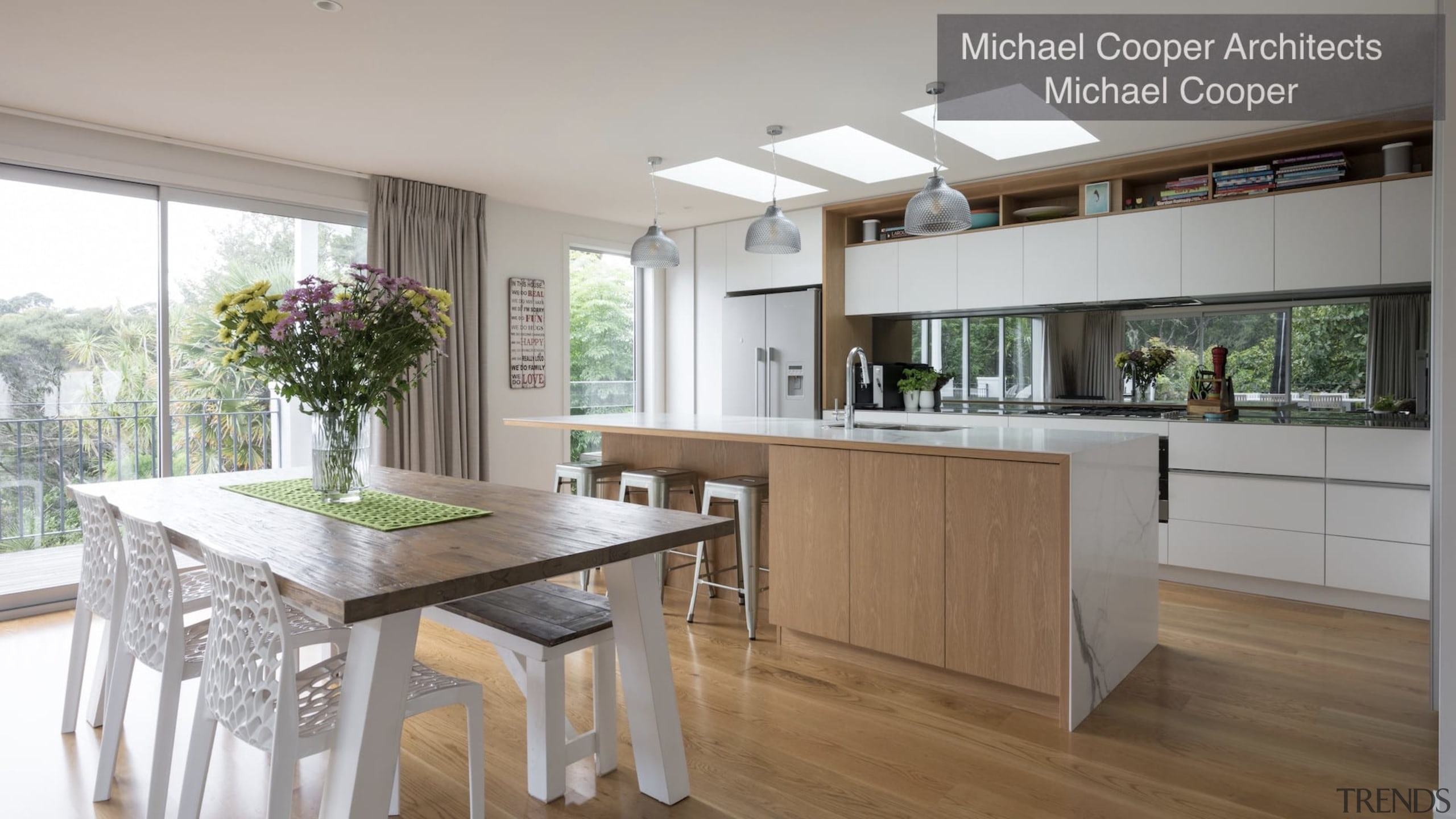 Highly Commended – Michael Cooper Architects – Tida countertop, cuisine classique, floor, interior design, kitchen, property, real estate, gray