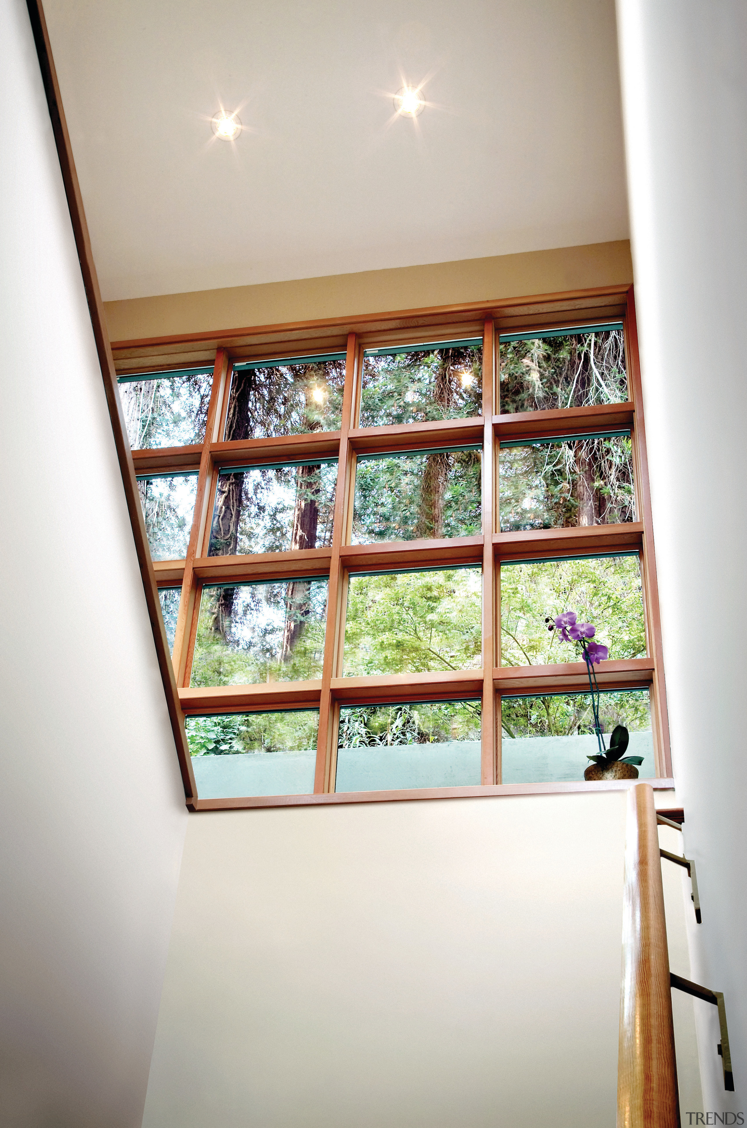 View of the window joinery by Loewen Inc ceiling, daylighting, glass, home, house, interior design, room, window, wood, white