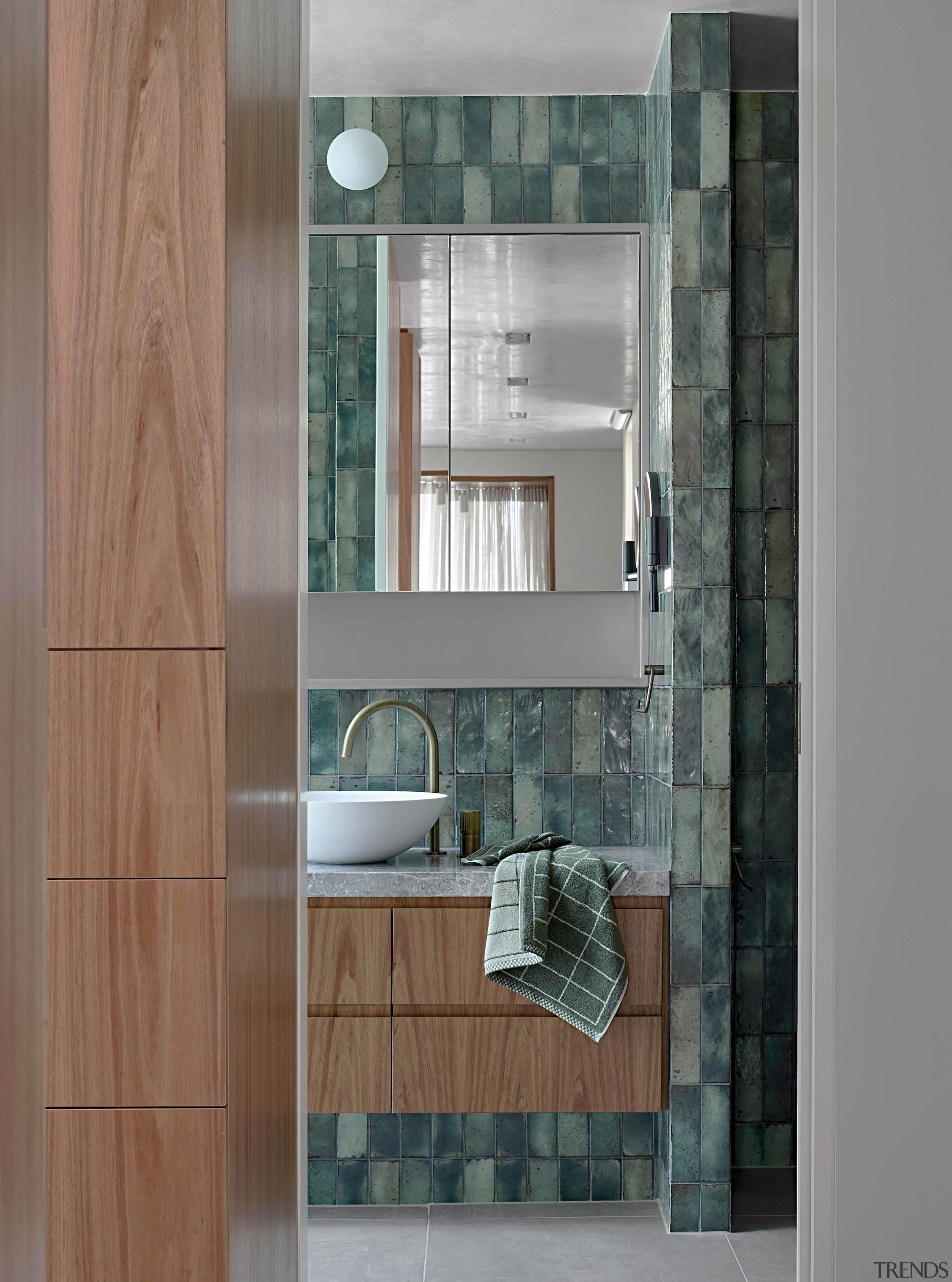 Throughout the suite, layers of deep green hues 
