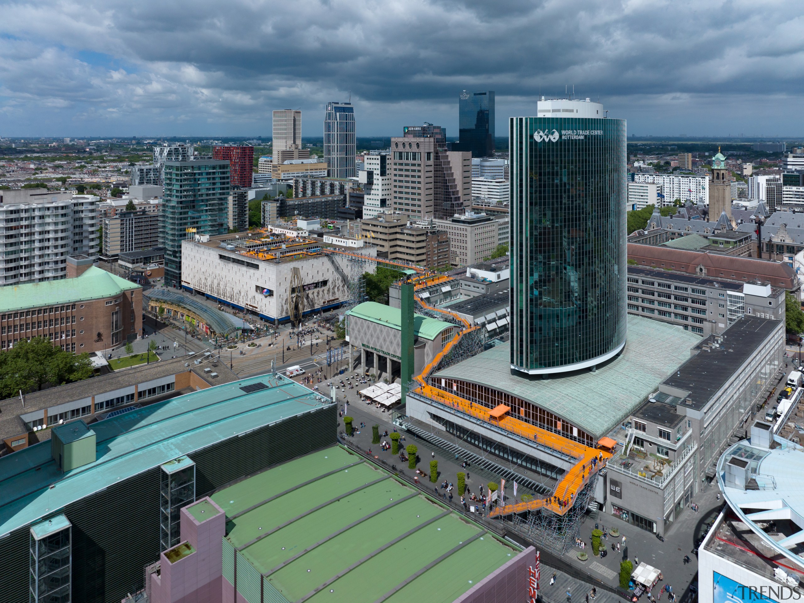 On top of the installation, built by Dutch 