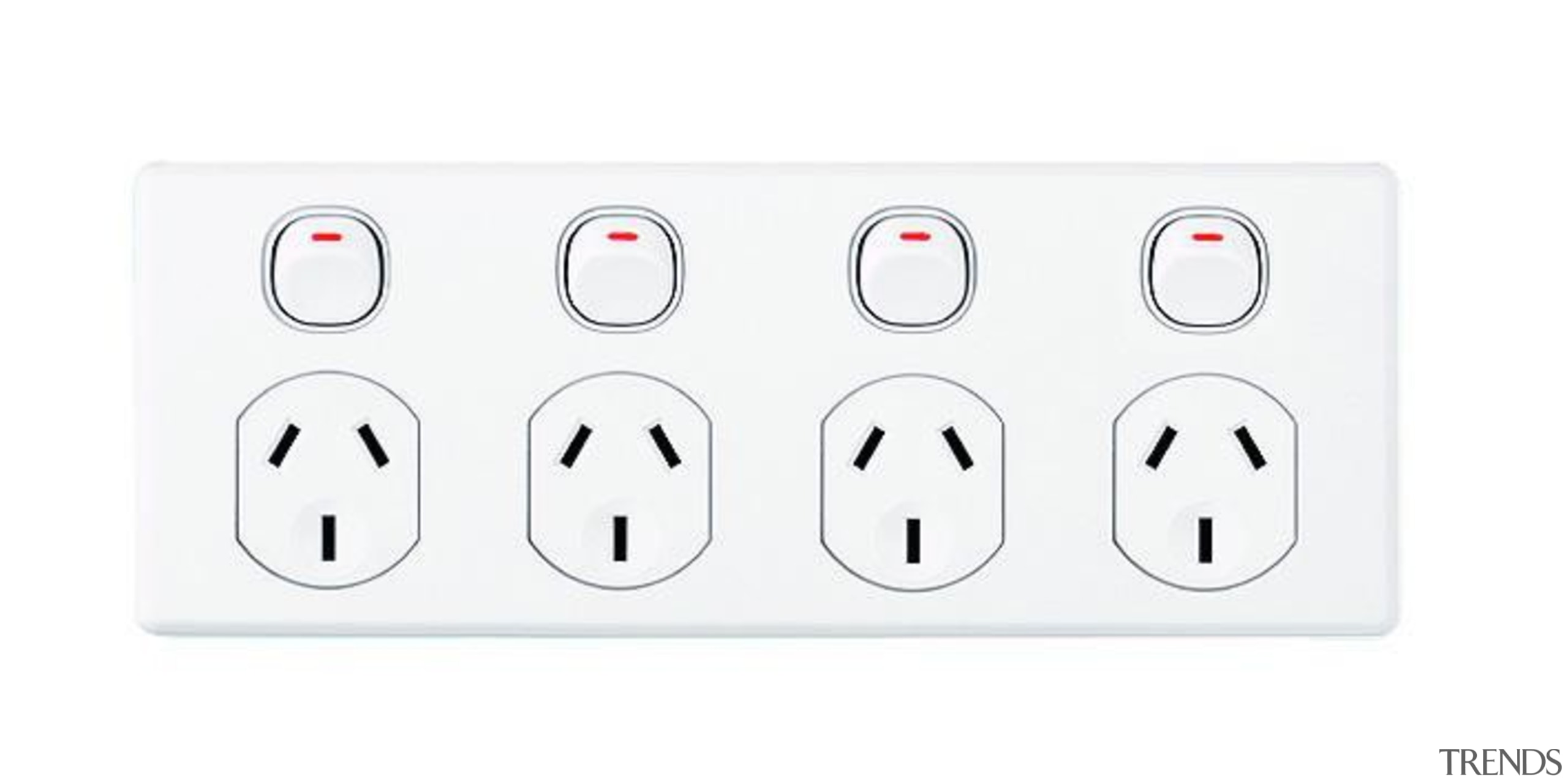 Classic C2000 quad socket White - C2015D4 - ac power plugs and socket outlets, technology, white