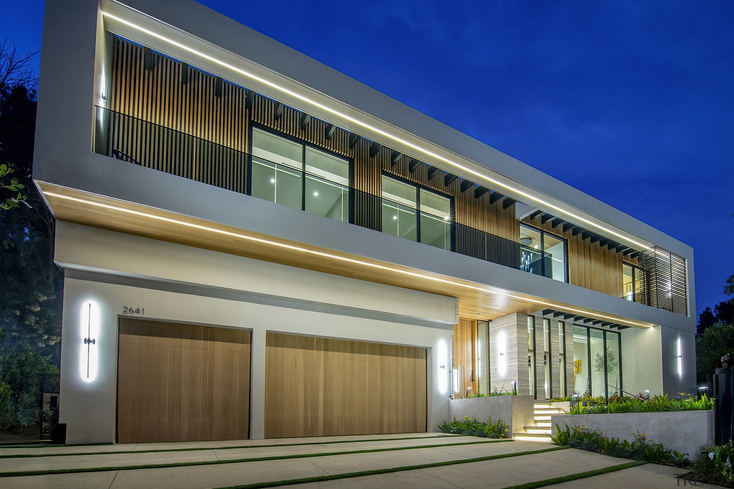 Front exterior design of the upmarket residence. 