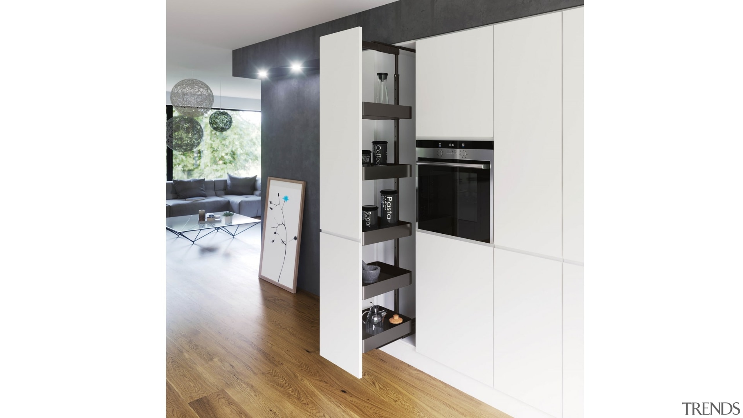 Vauth Sagel VS TAL Larder Pull Out Pantry door, home appliance, kitchen, product, white