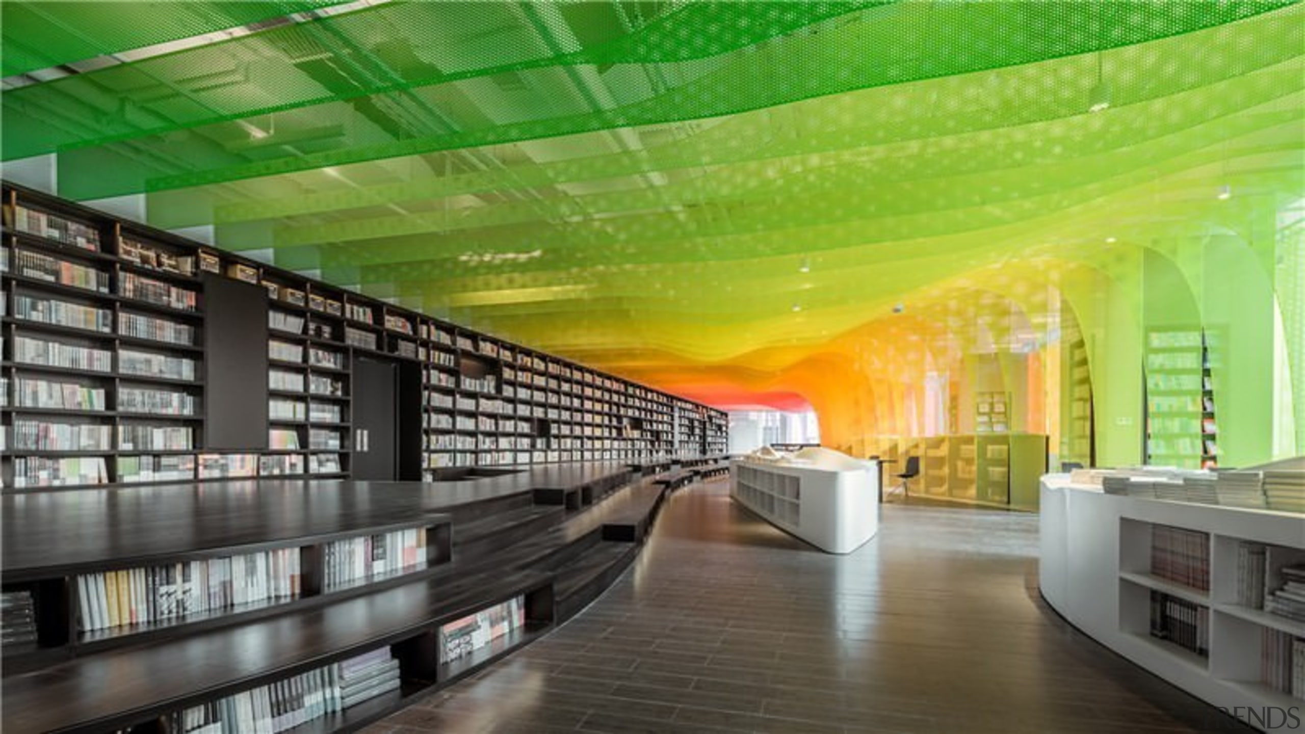 A new take on the bookstore - A architecture, ceiling, daylighting, interior design, library, public library, green