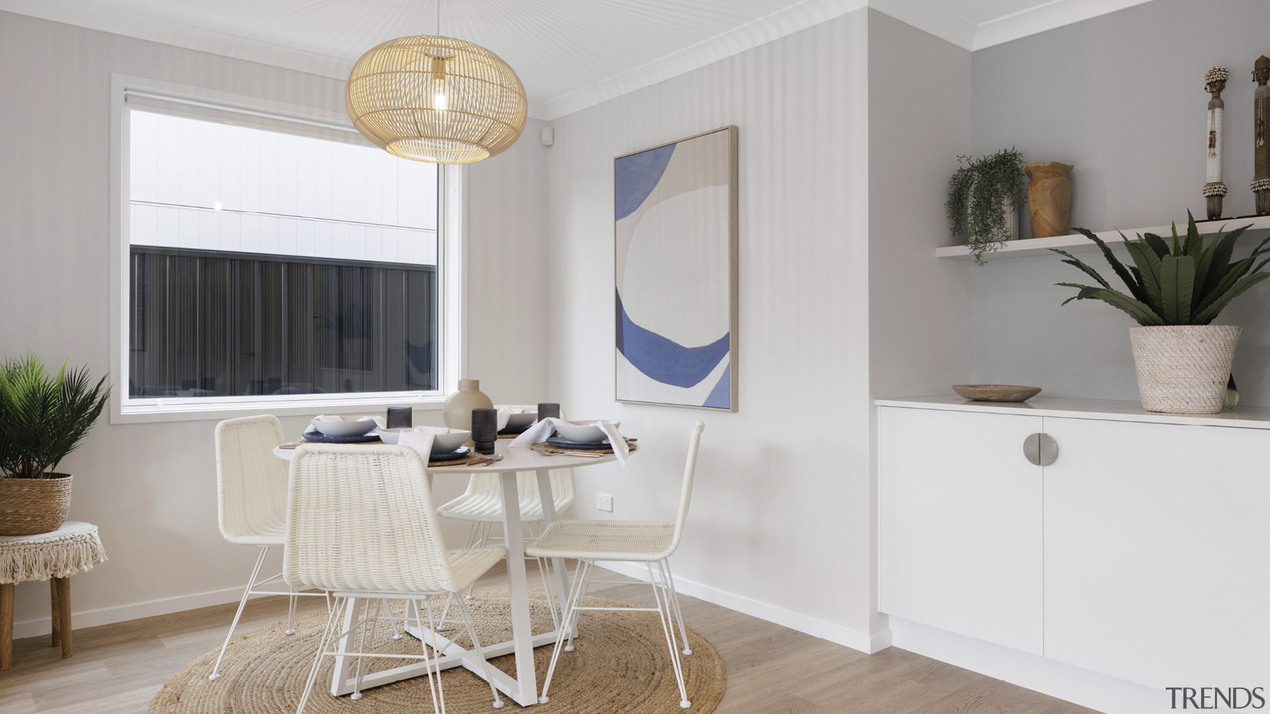 The dining area is served with its own 