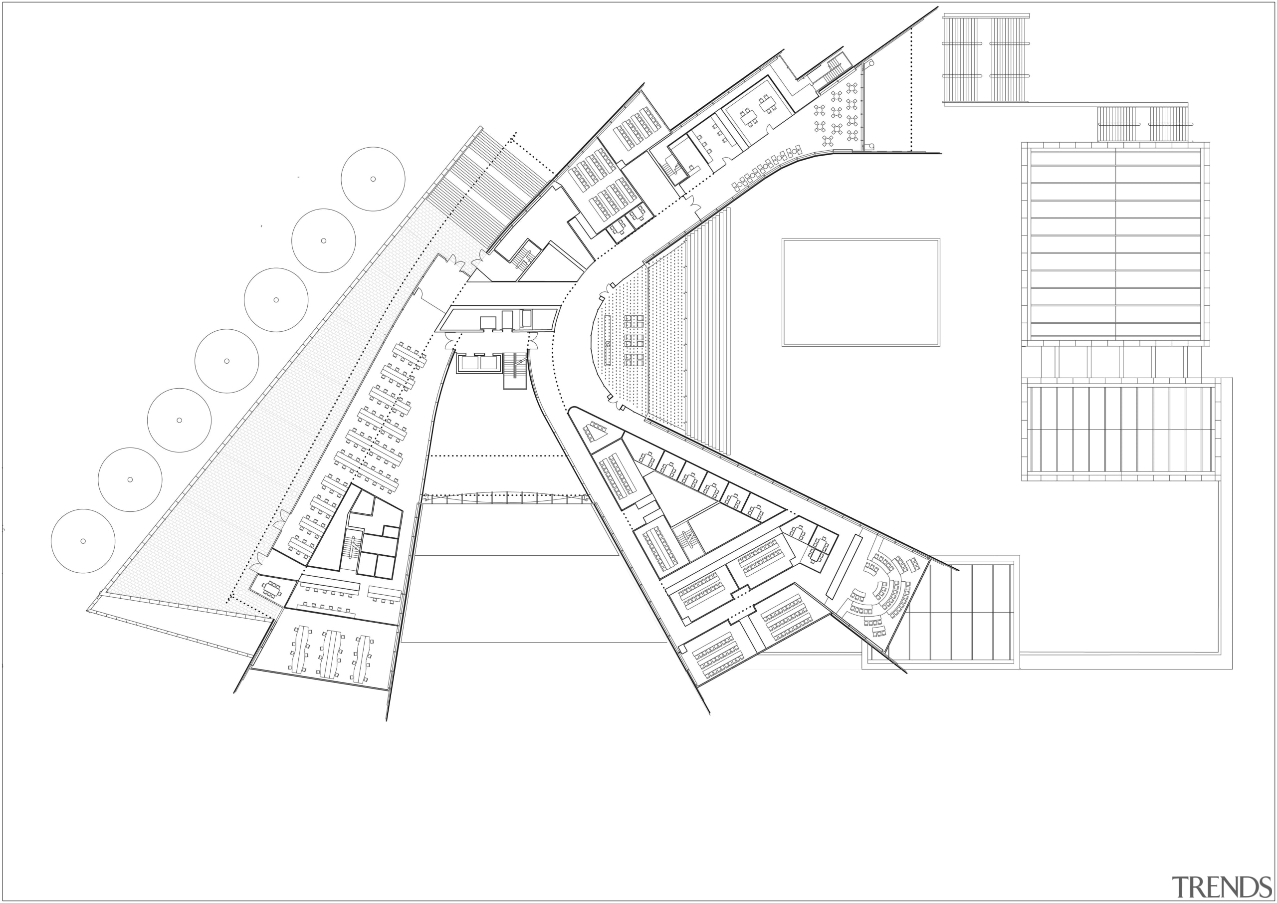 View of floor plans and elevations for the angle, architecture, area, black and white, design, diagram, drawing, elevation, floor plan, font, line, line art, plan, product design, structure, text, white