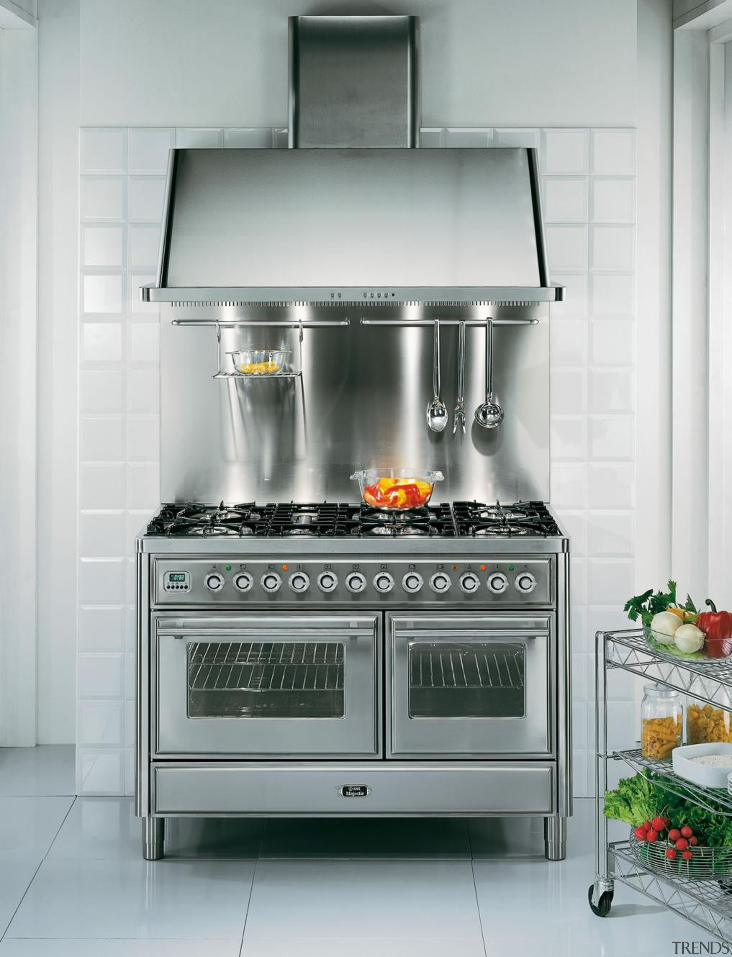 A new modern look for the ILVE Majestic gas stove, home appliance, kitchen, kitchen appliance, kitchen stove, major appliance, oven, small appliance, gray, white