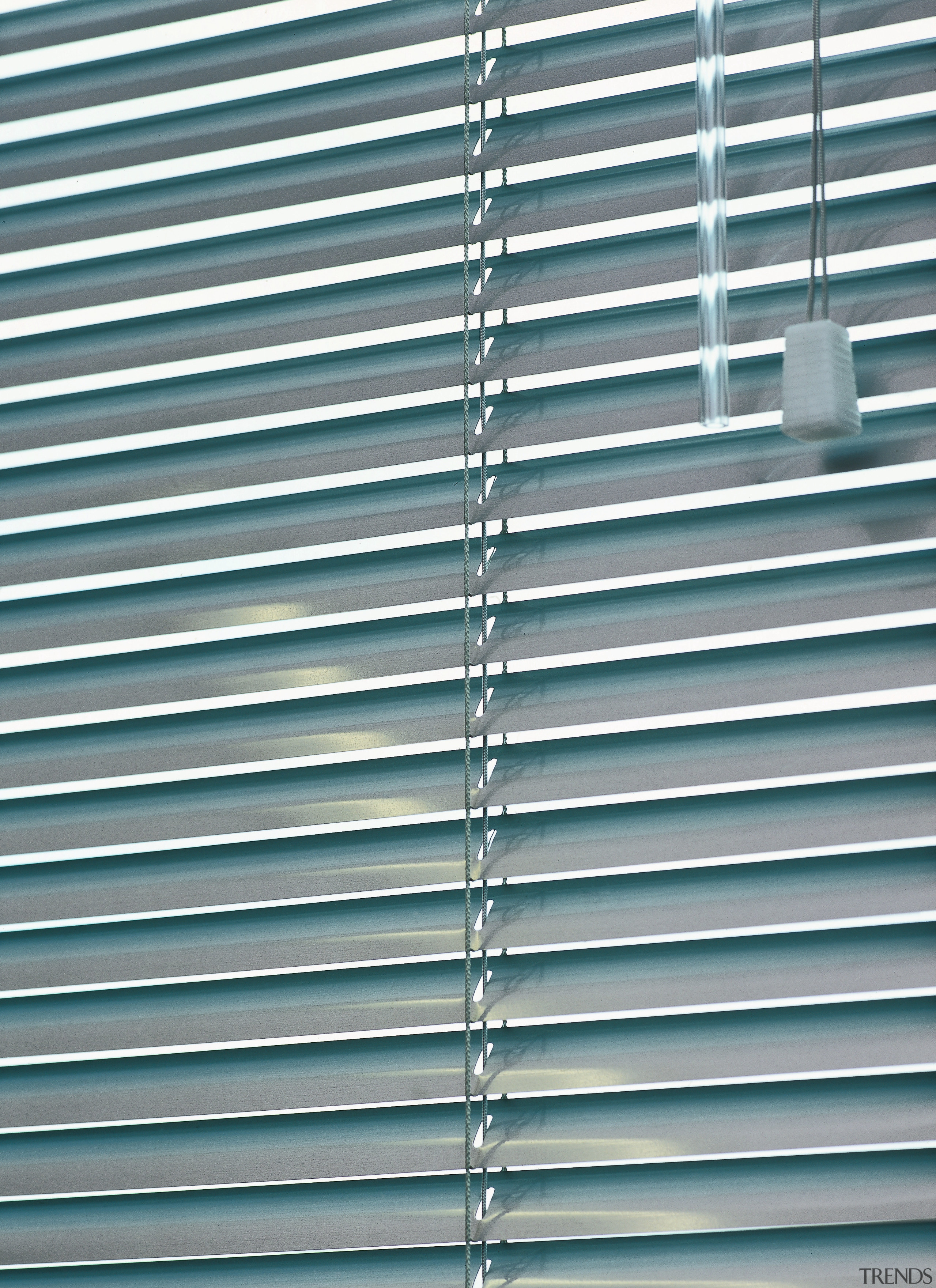 view of the uniline slimline venetian blinds - architecture, daylighting, facade, line, mesh, metal, steel, window, window blind, window covering, gray, teal