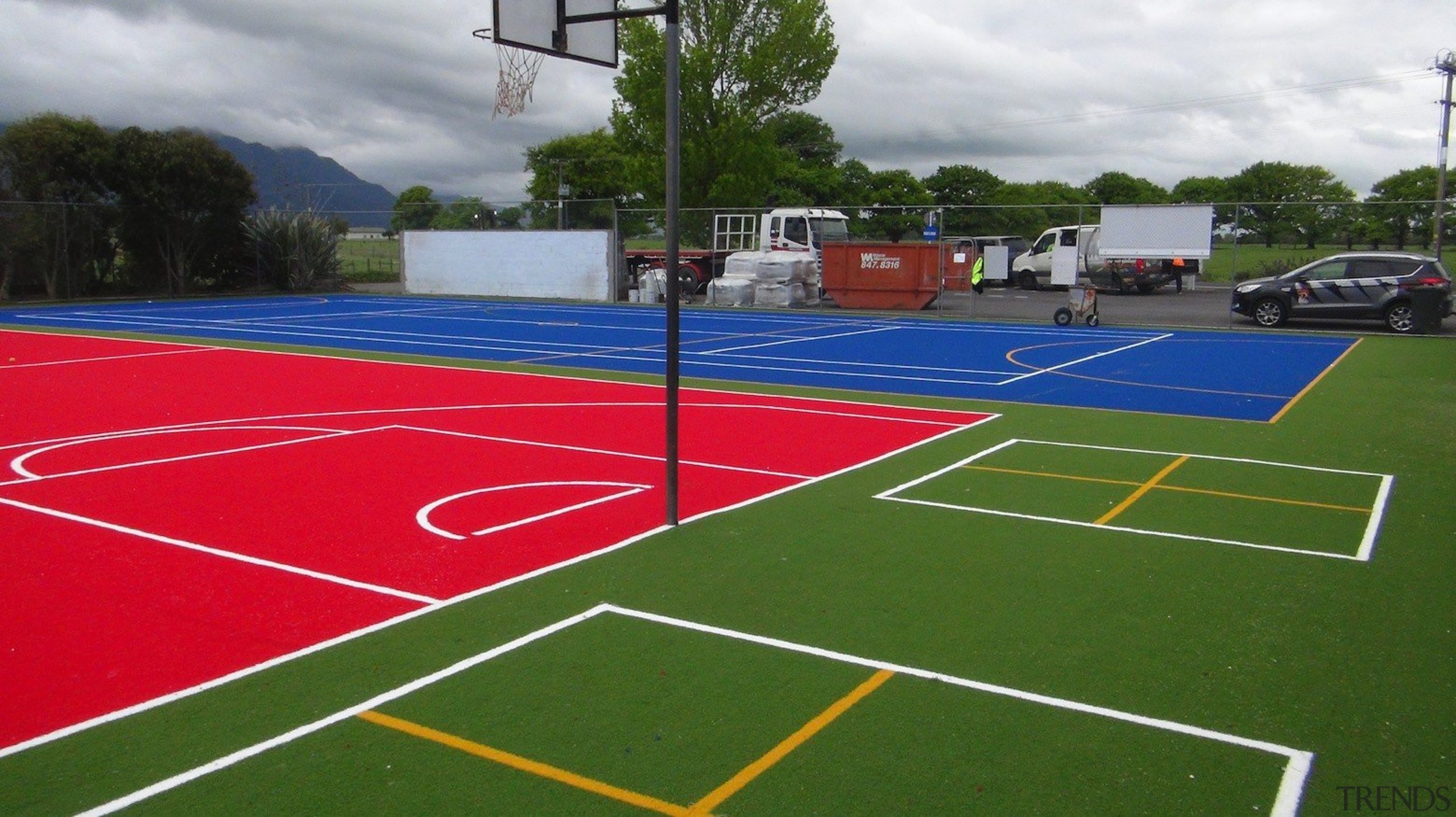 Pre-school, primary &amp; seconday education - Pre-school, primary ball game, grass, line, sport venue, sports, structure, tennis court, green