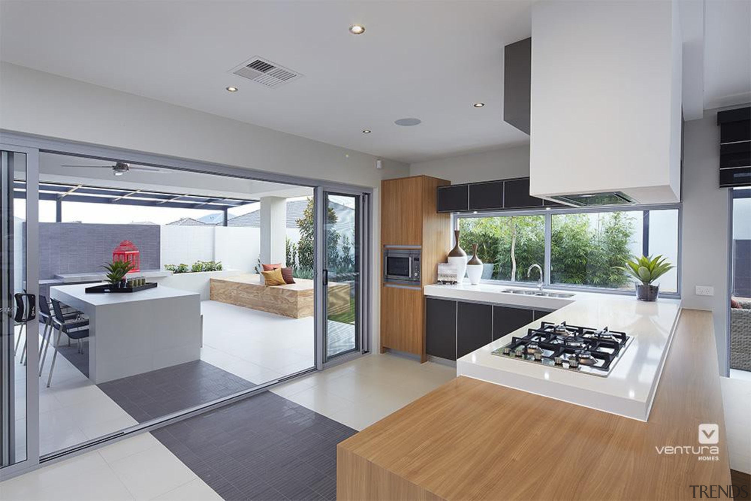 Kitchen design. - The Allure Display Home - countertop, house, interior design, kitchen, real estate, gray