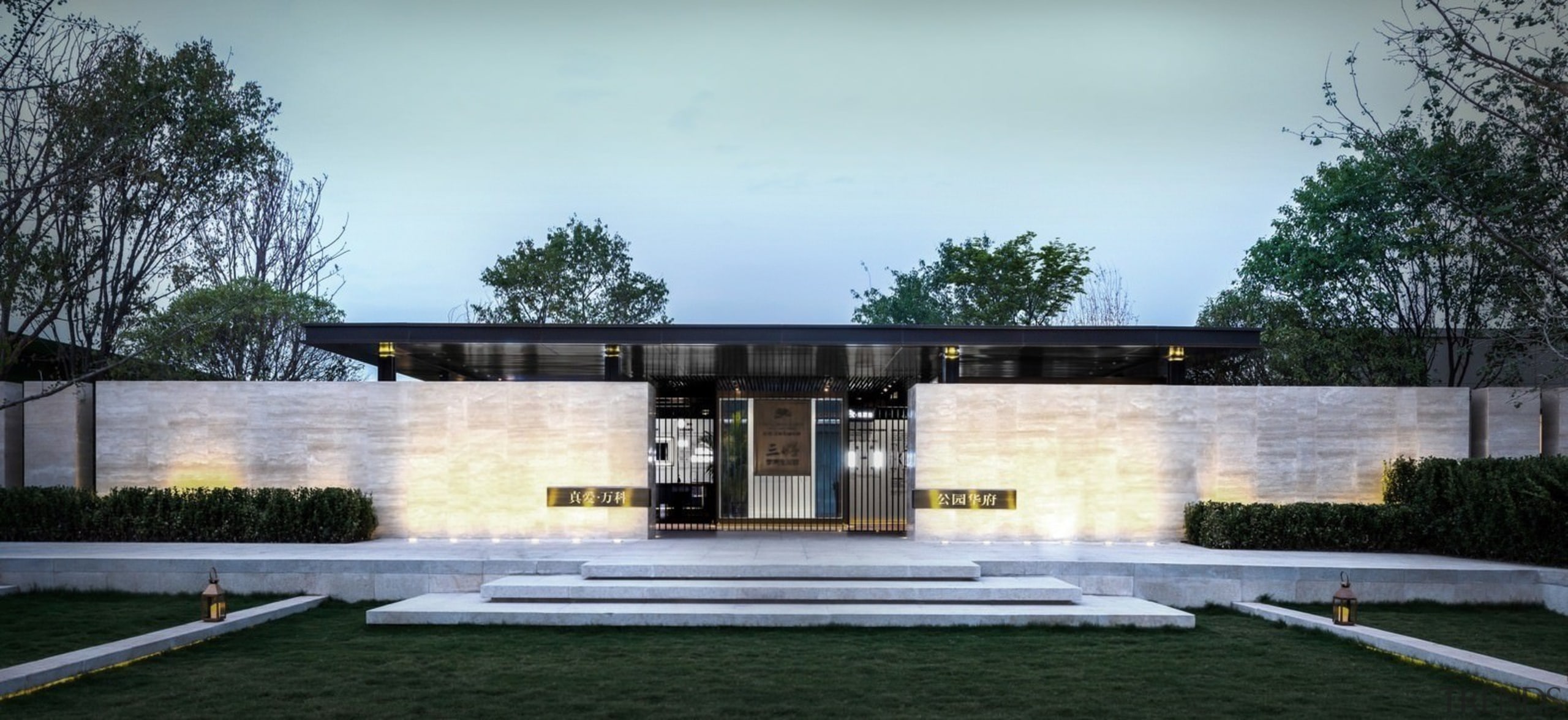 Vanke Park Mansion 'True Love' – FLOscape Landscape architecture, estate, facade, home, house, residential area, black, white