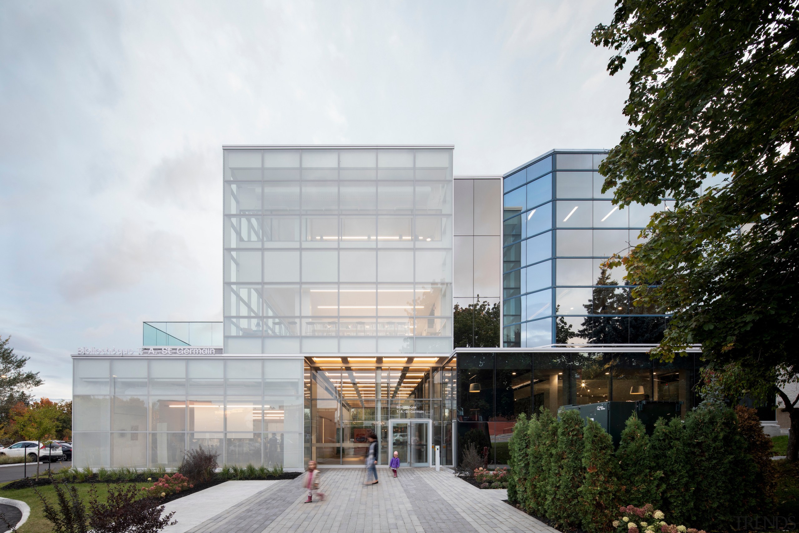 The new T.A. Saint-Germain library rises as a 