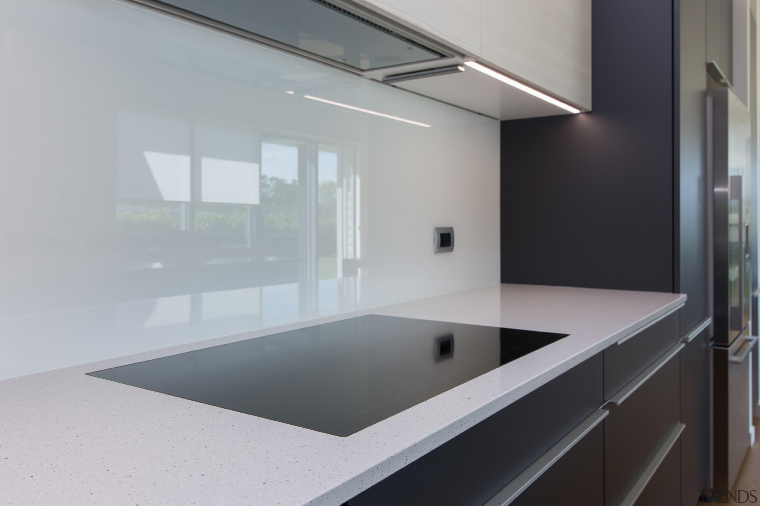 For more information, please visit Poggenpohl New architecture, countertop, daylighting, glass, house, interior design, kitchen, product design, sink, gray