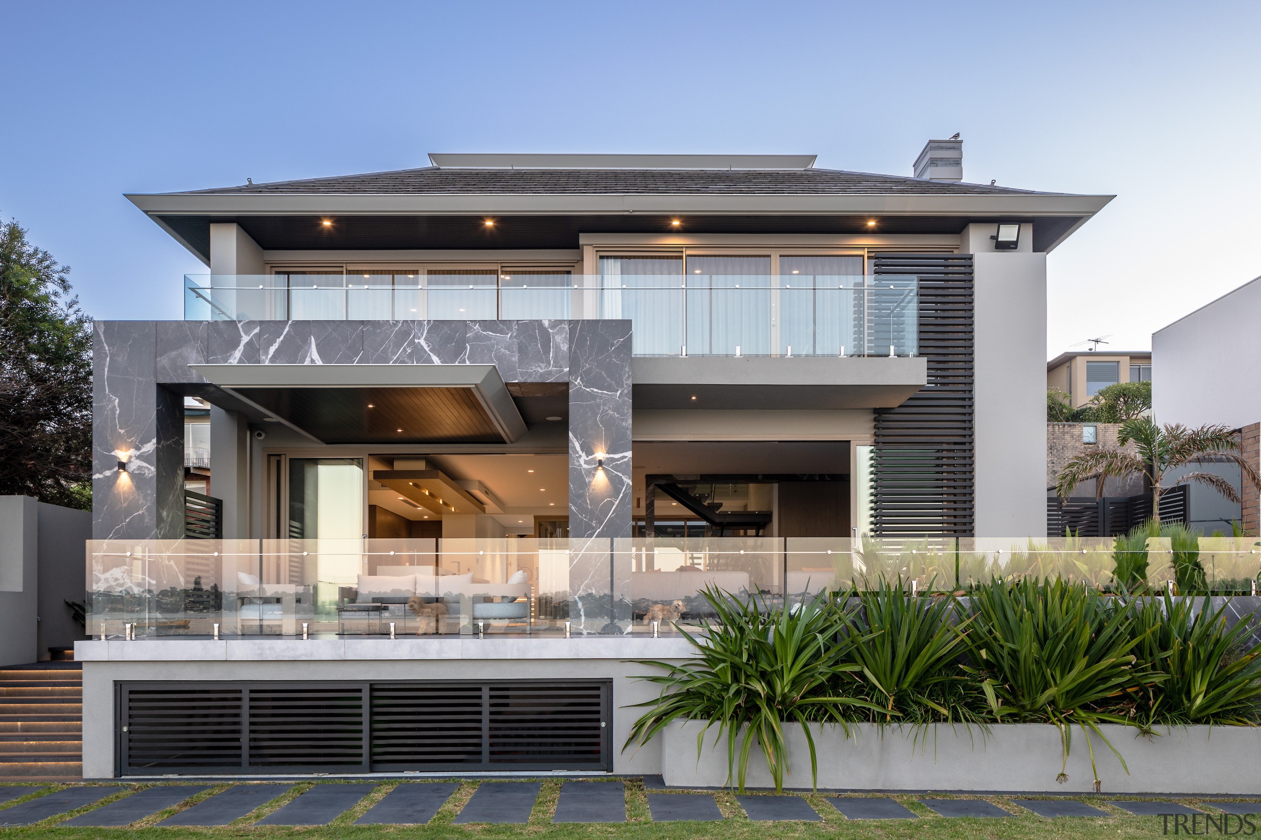 The home as viewed (potentially) from a passing 