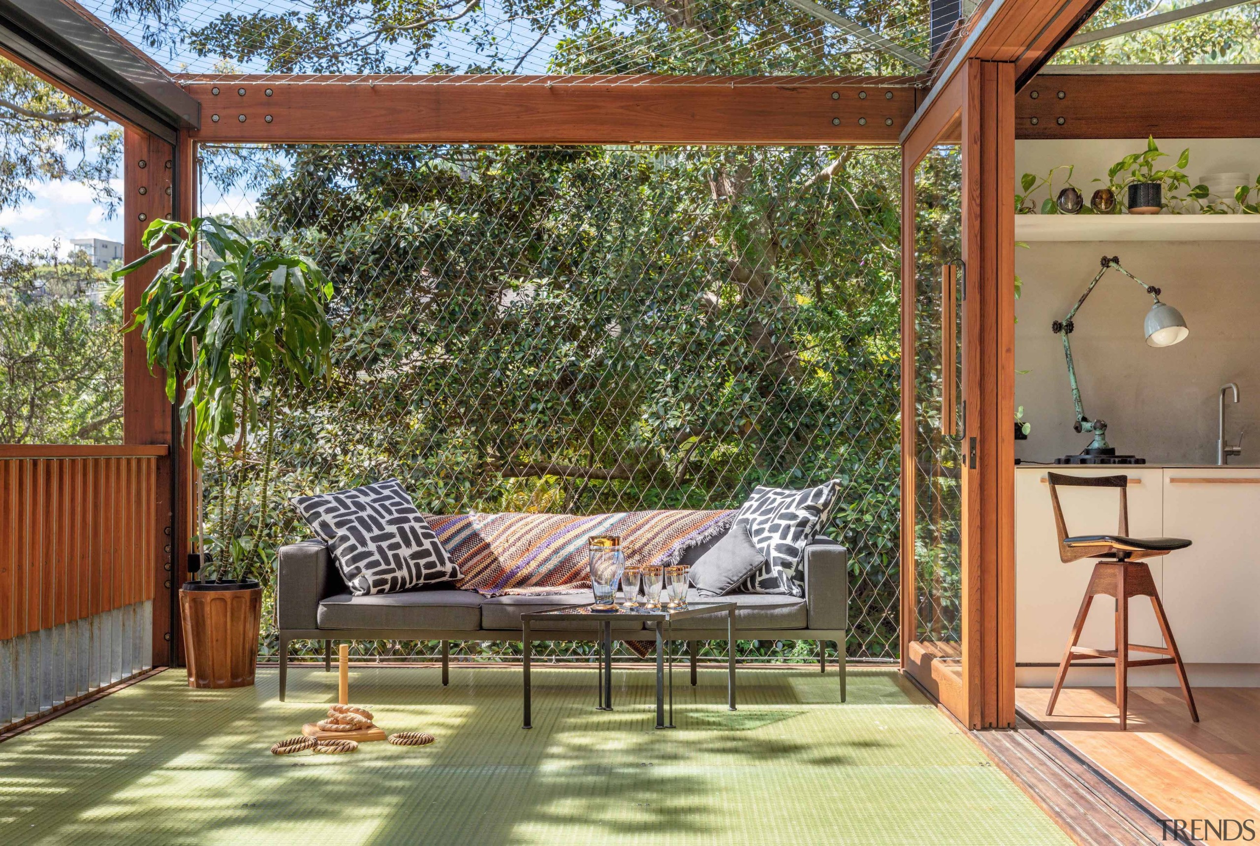 Netting keeps the cheeky cockatoos at bay. Photography 