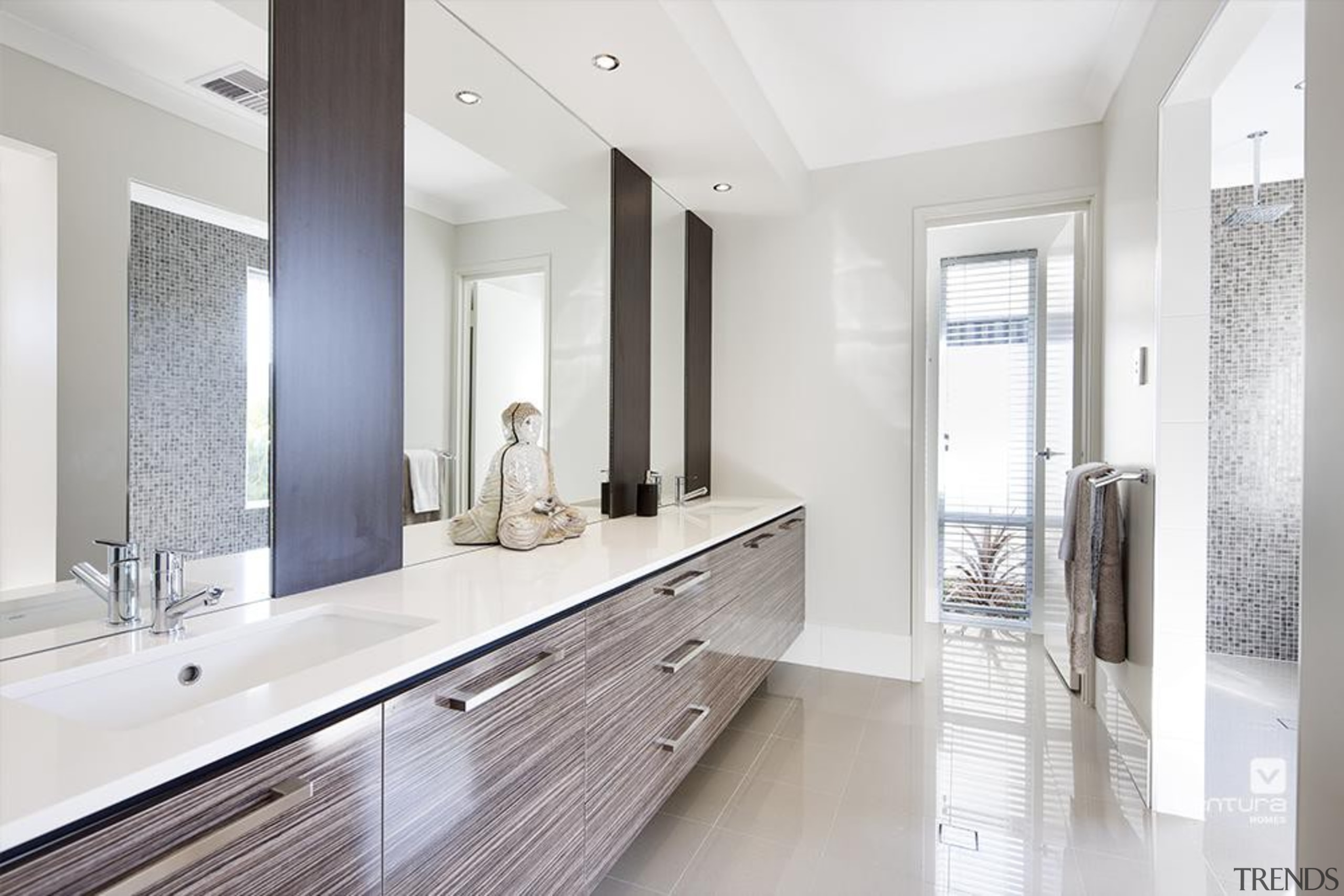 Ensuite design. - The Chianti Display Home - bathroom, bathroom accessory, countertop, floor, flooring, home, interior design, property, real estate, room, sink, white