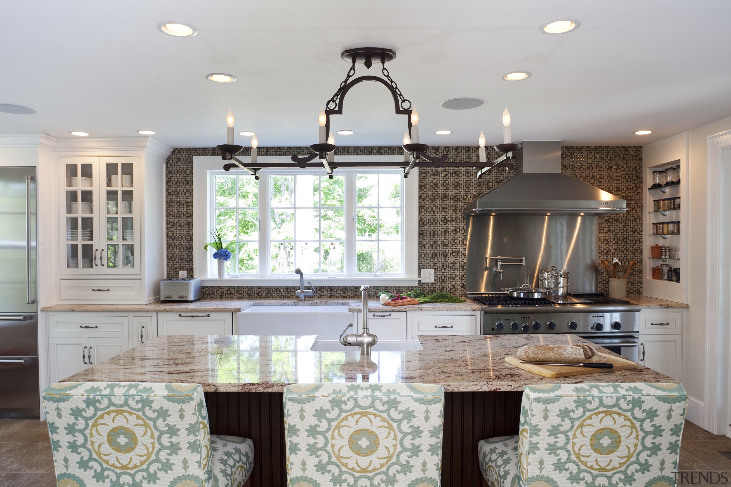 Country style family kitchen - Country style family ceiling, countertop, dining room, home, interior design, kitchen, living room, real estate, room, table, window, gray