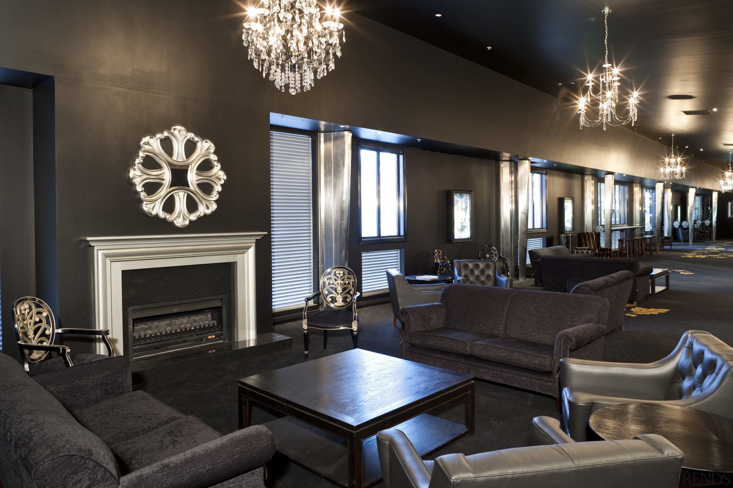 Lido cinema in hamilton - Lido cinema in ceiling, home, interior design, lighting, living room, lobby, room, black