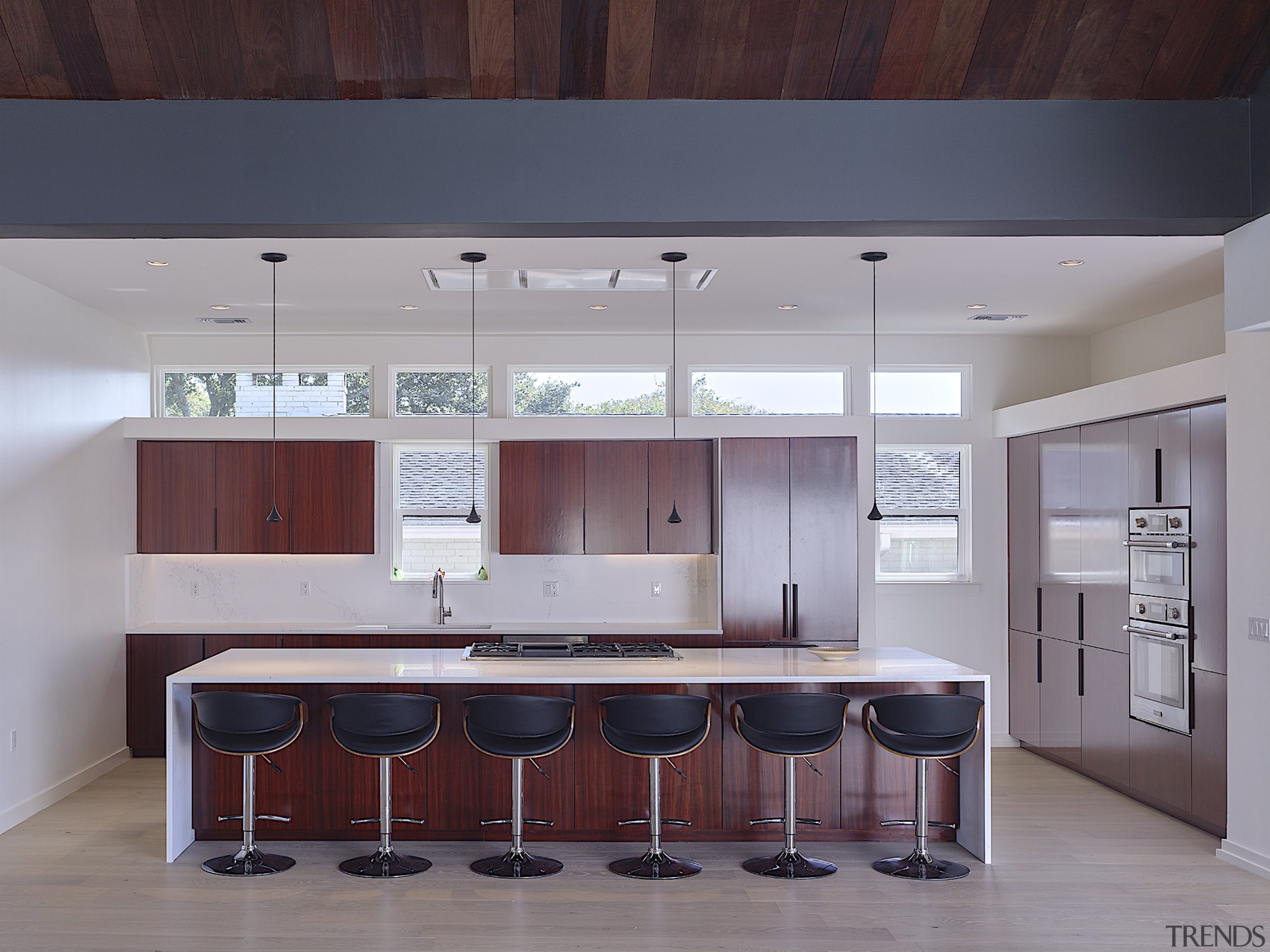 The contemporary and light-filled kitchen. - Familiar yet 