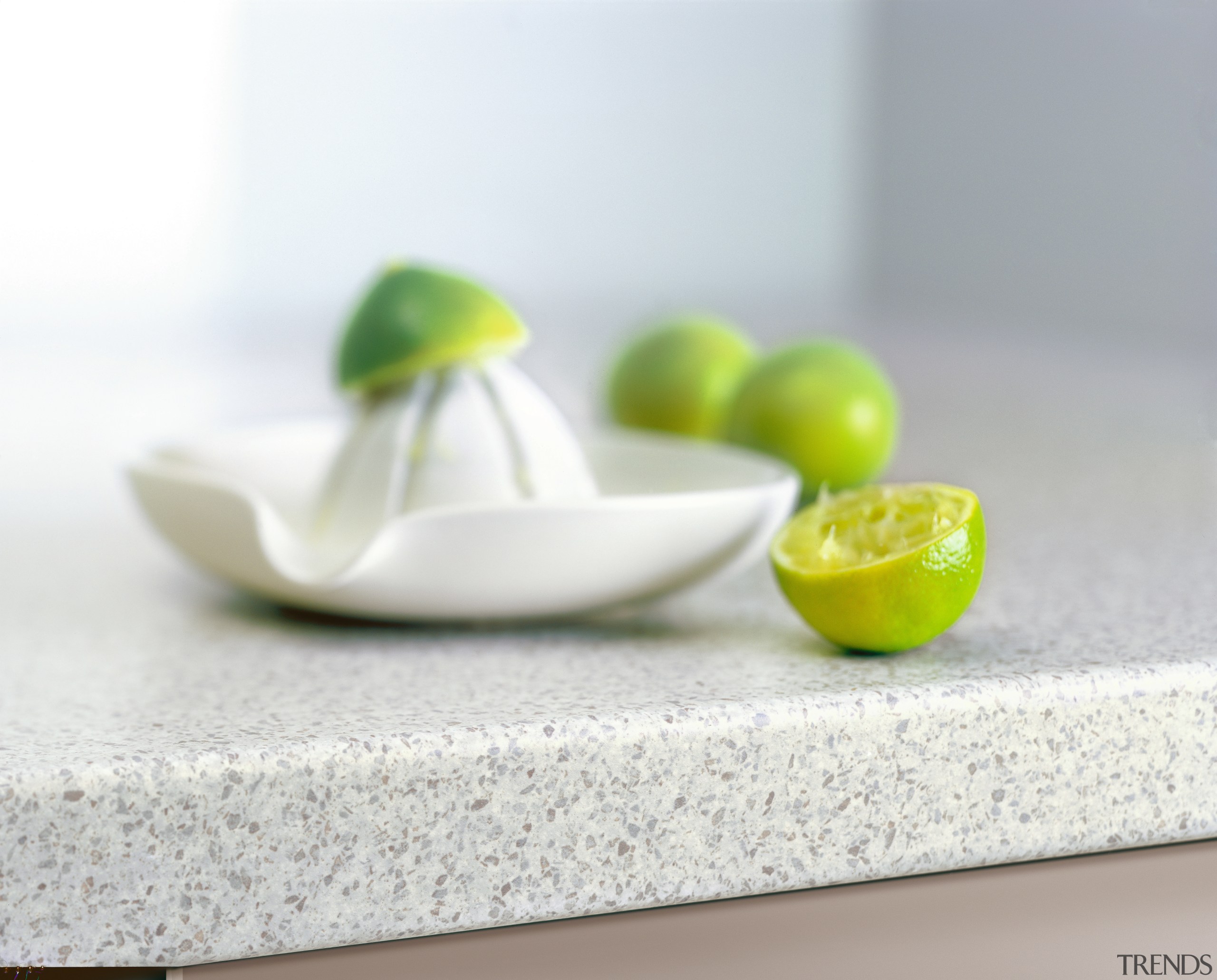 view of the square form laminex benchtop - bowl, dishware, lime, material, platter, product design, still life photography, tableware, white