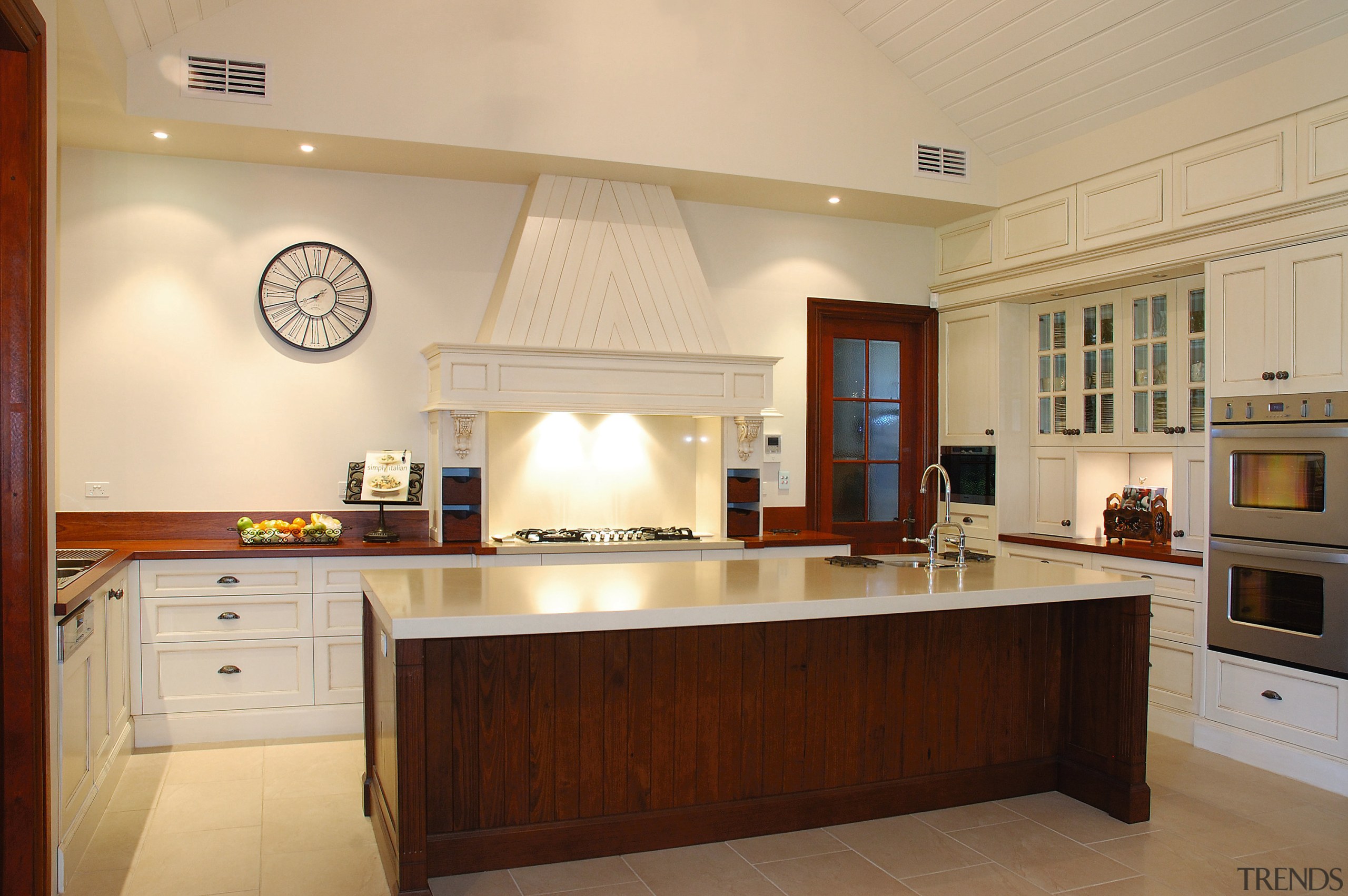 A view of some kitchen cabinetry by Brindabella cabinetry, countertop, cuisine classique, interior design, kitchen, real estate, room, orange, brown