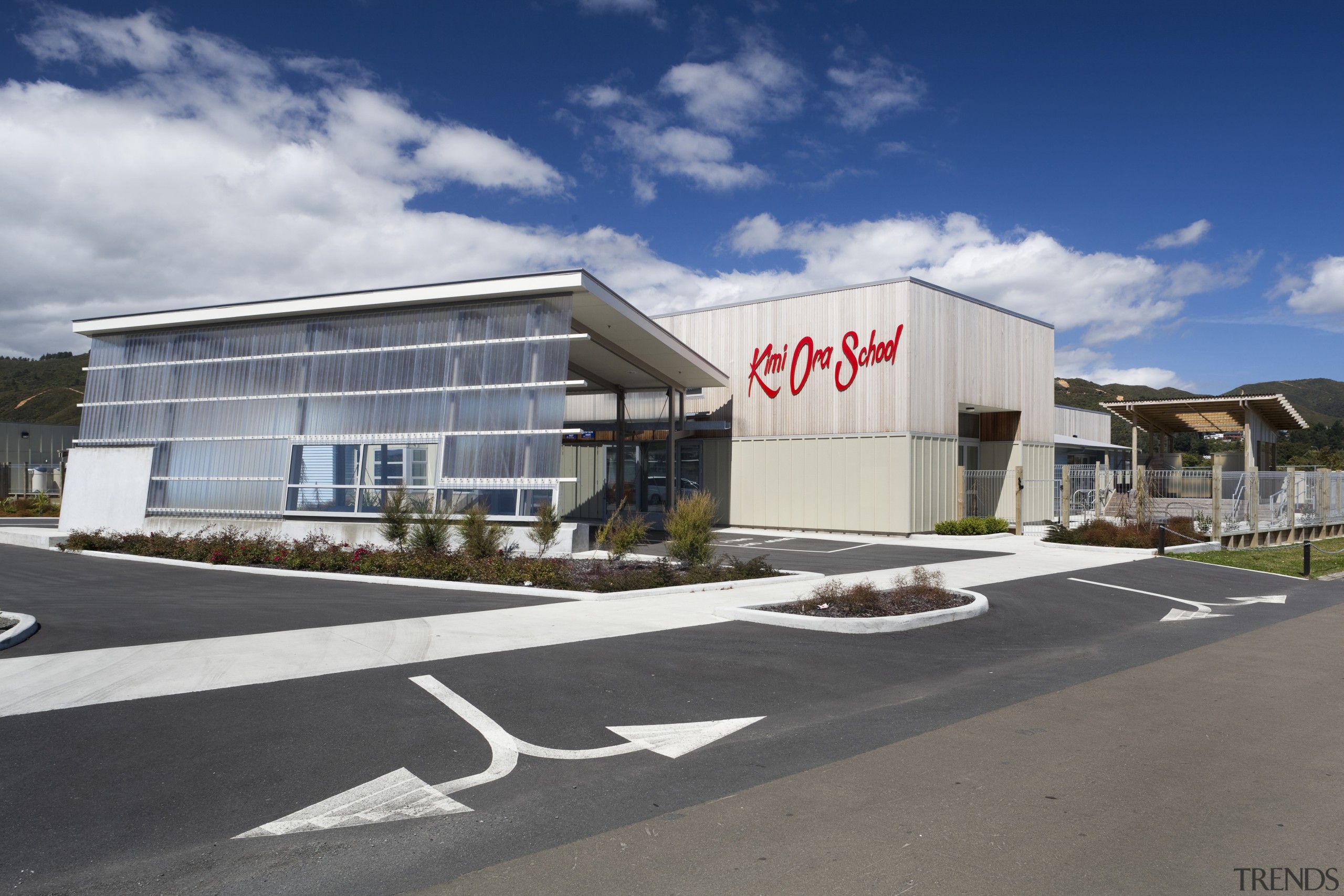 View of exterior - View of exterior - building, commercial building, corporate headquarters, facade, mixed use, property, real estate, sky, gray