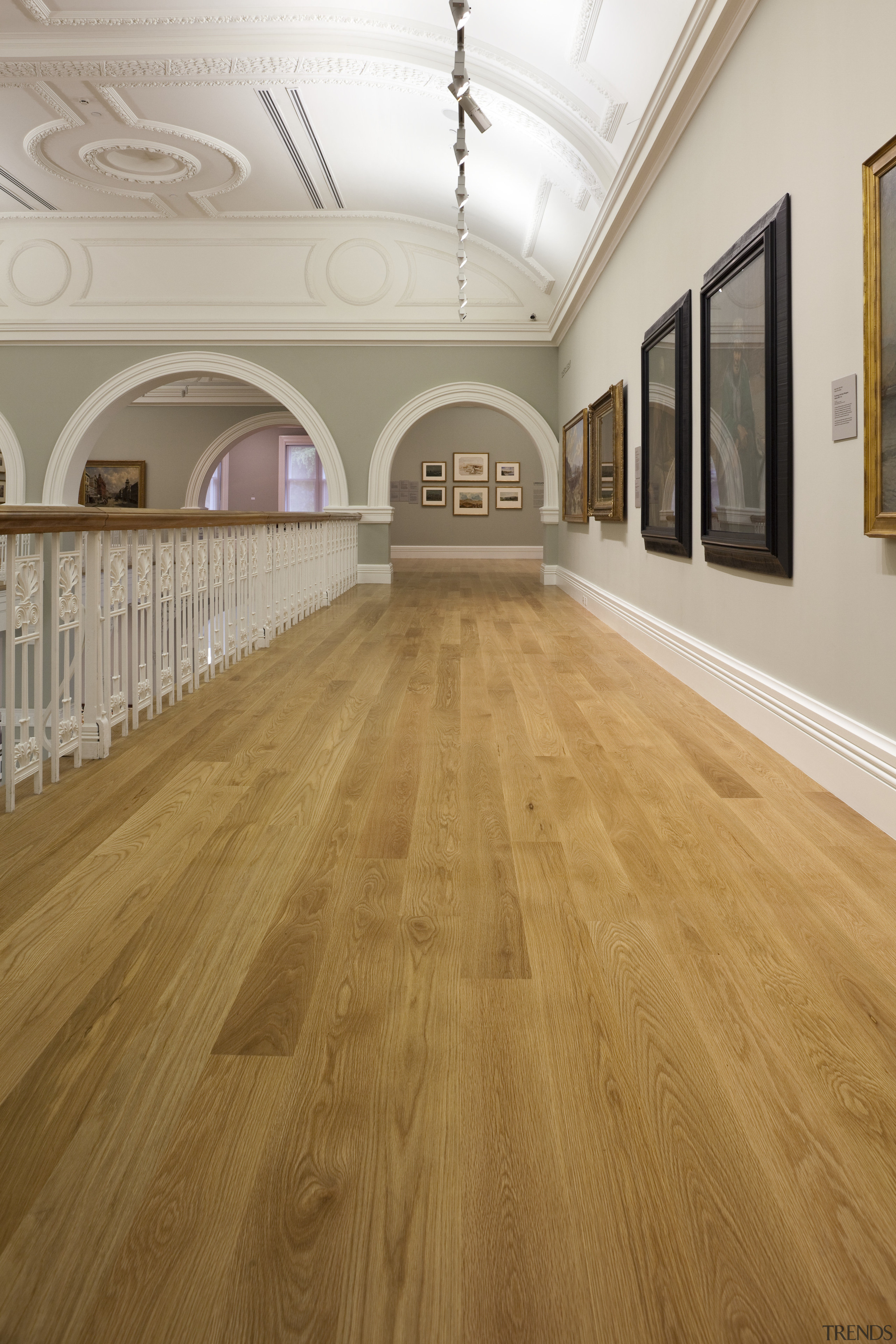 Here is a view of the hardwood flooring ceiling, floor, flooring, hardwood, interior design, laminate flooring, wall, wood, wood flooring, wood stain, brown, gray