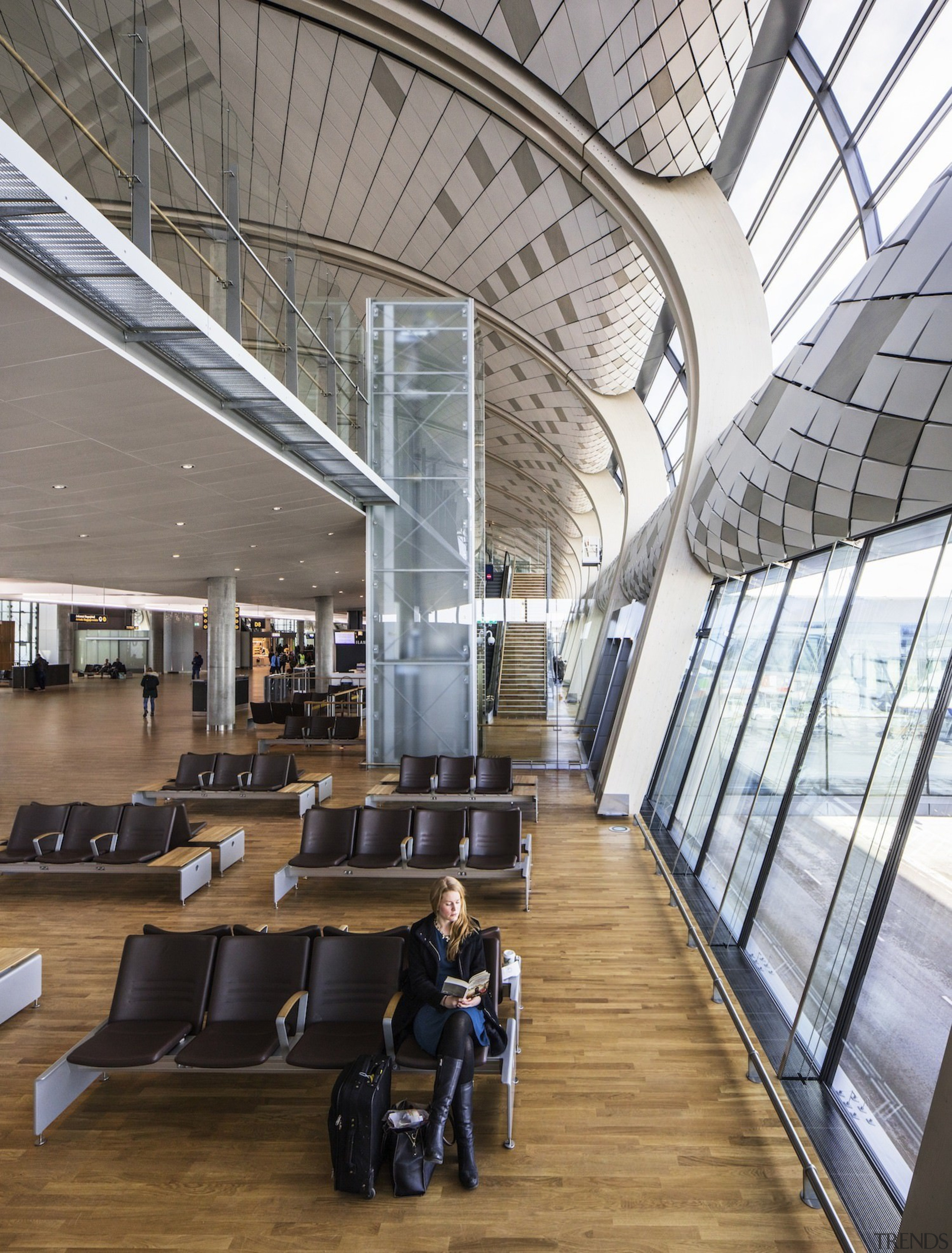 Architect: Nordic Office of ArchitecturePhotography by Dag building, ceiling, daylighting, lobby, gray, white