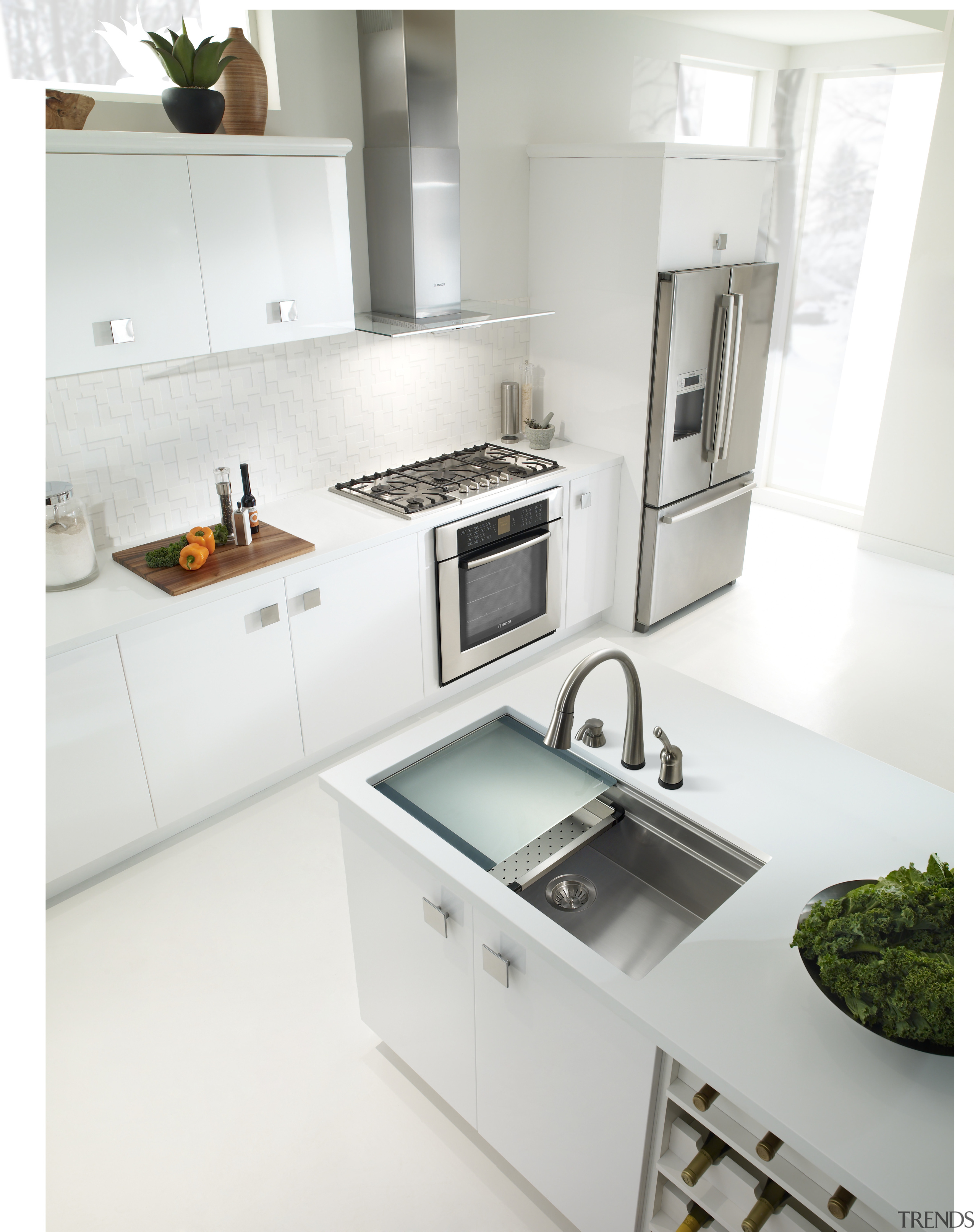 Theres no need to compromise workspace in the countertop, kitchen, product, product design, sink, tap, white