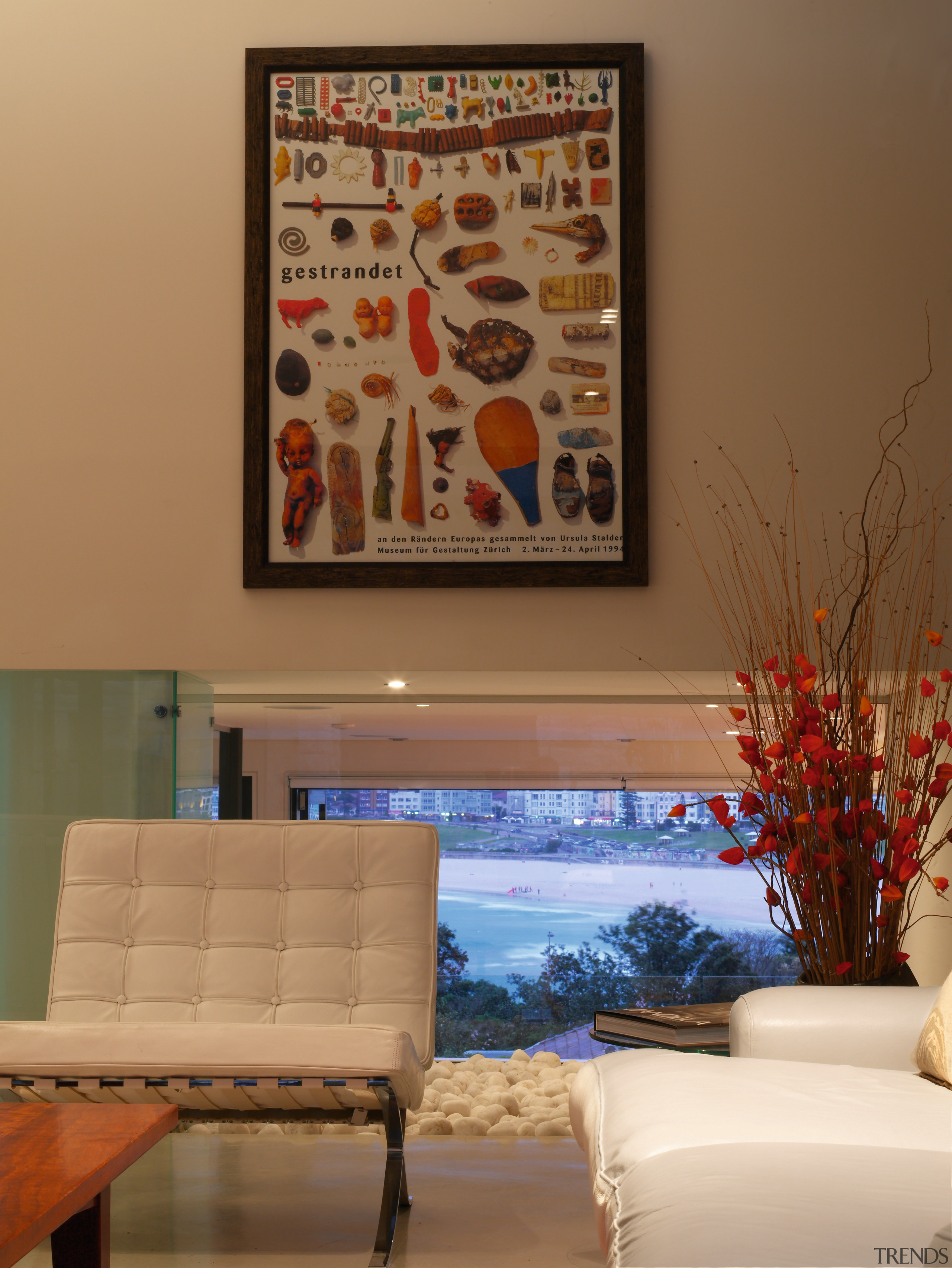 A view of the living area featuring polished furniture, home, interior design, living room, room, table, wall, window, brown, orange