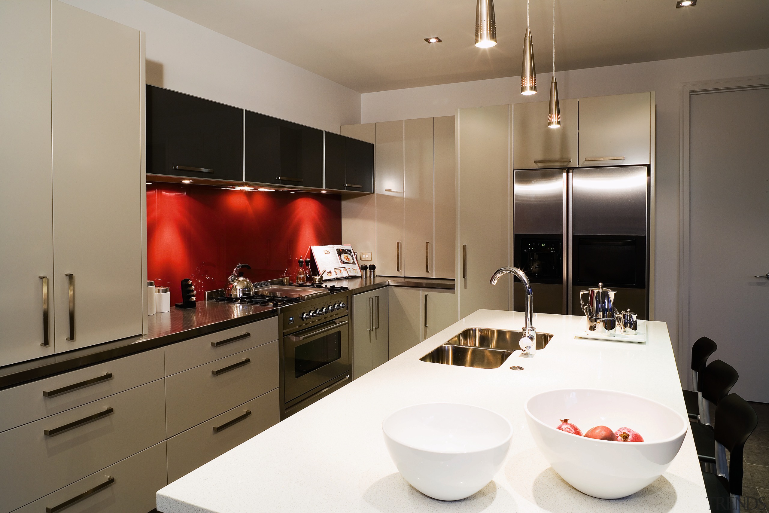 A view of some kitchen cabinetry by TM cabinetry, countertop, cuisine classique, interior design, kitchen, room, white, brown