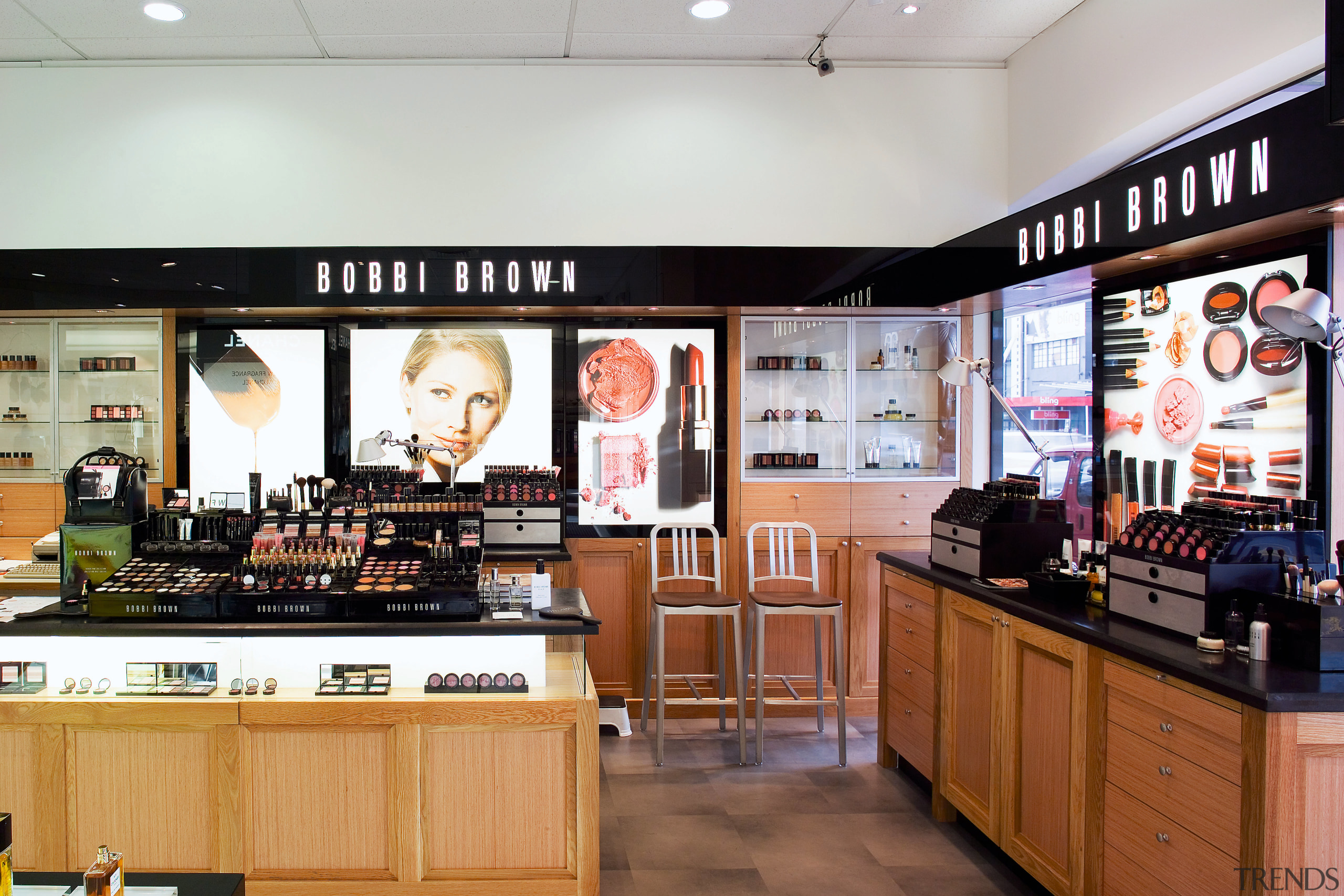 A view of some interior design by Allen retail, white