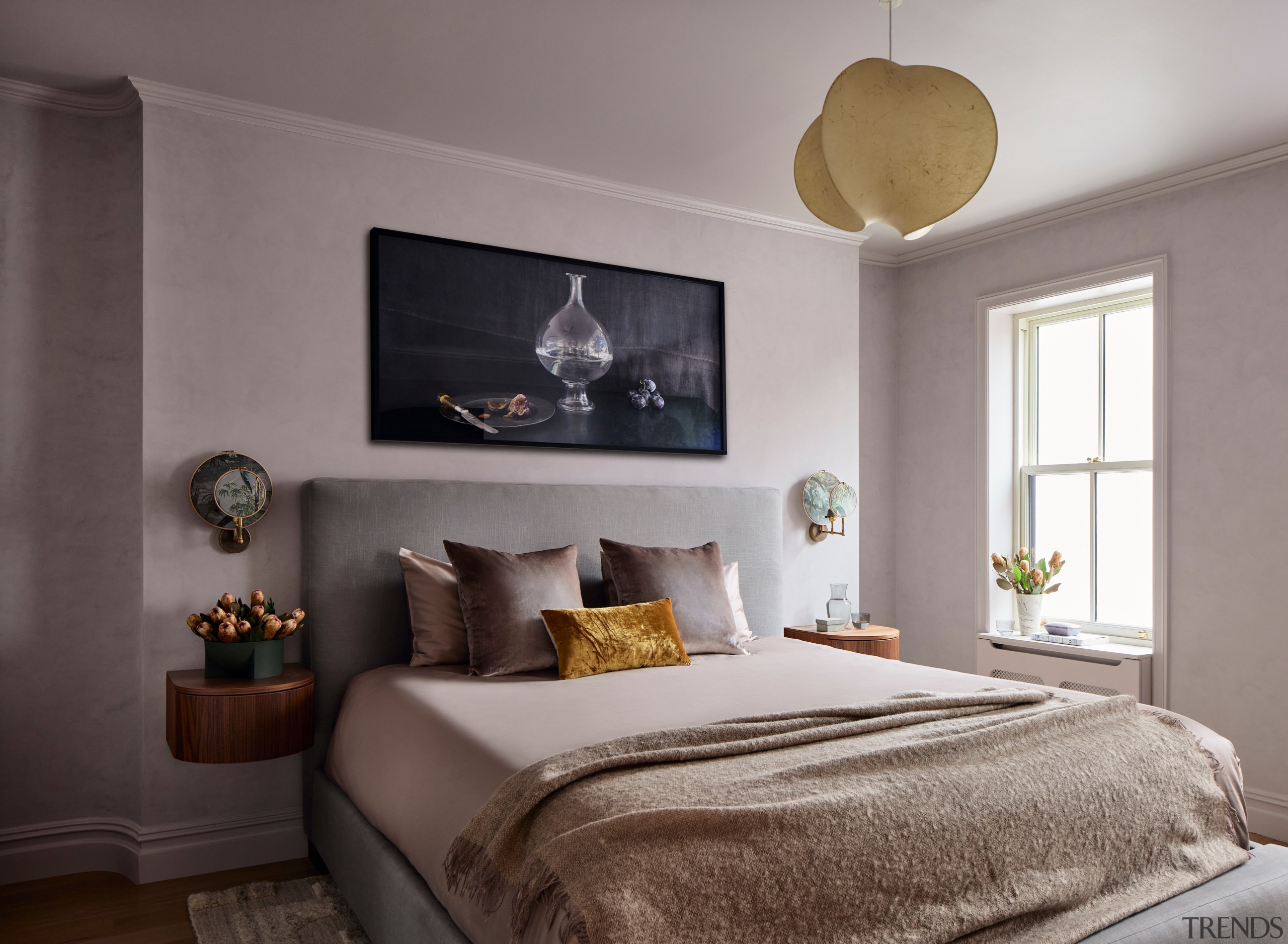 On the second floor, the primary suite is 