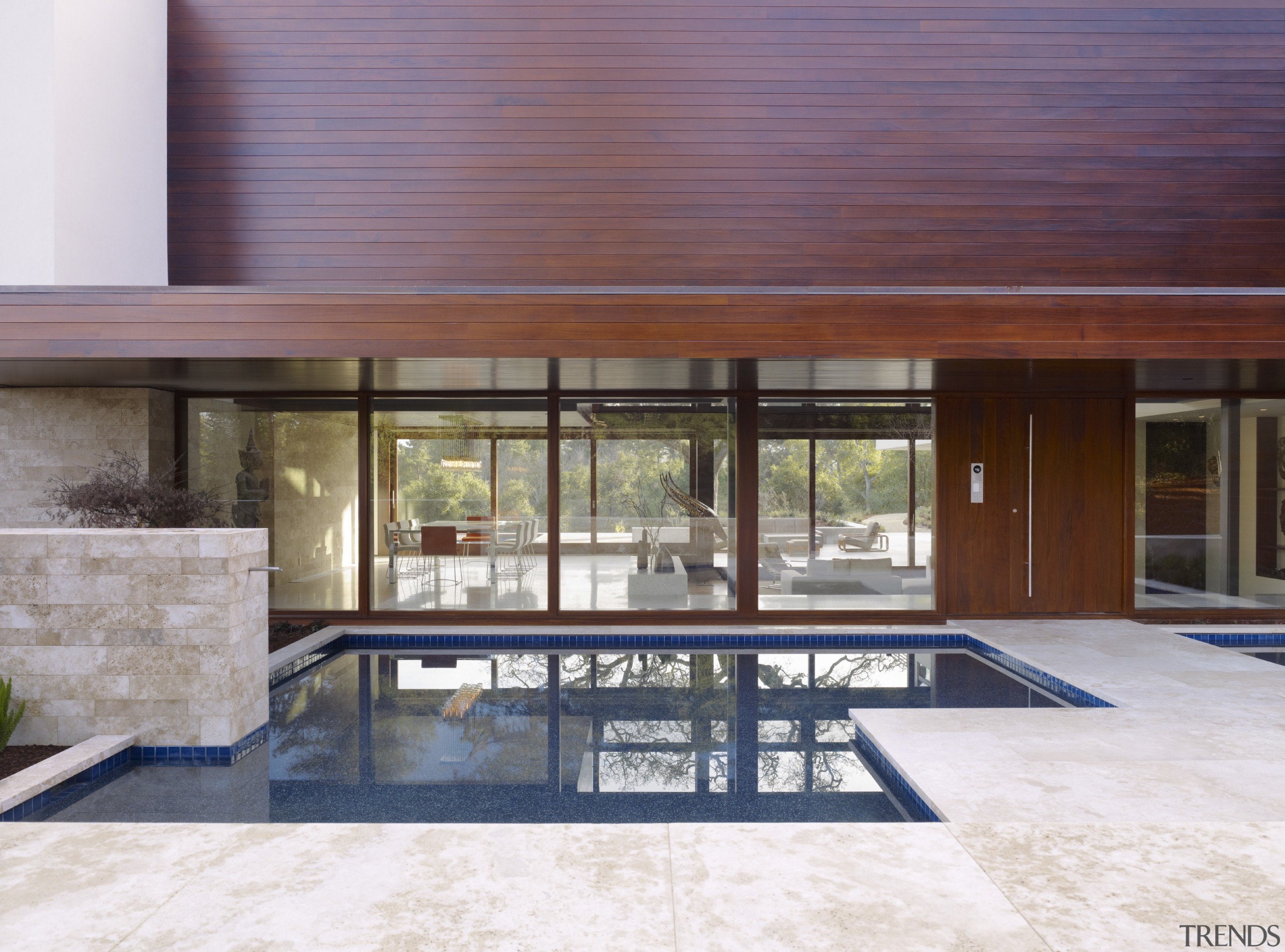 Close up view of the spa pool. - architecture, daylighting, estate, floor, house, interior design, real estate, window, wood, white