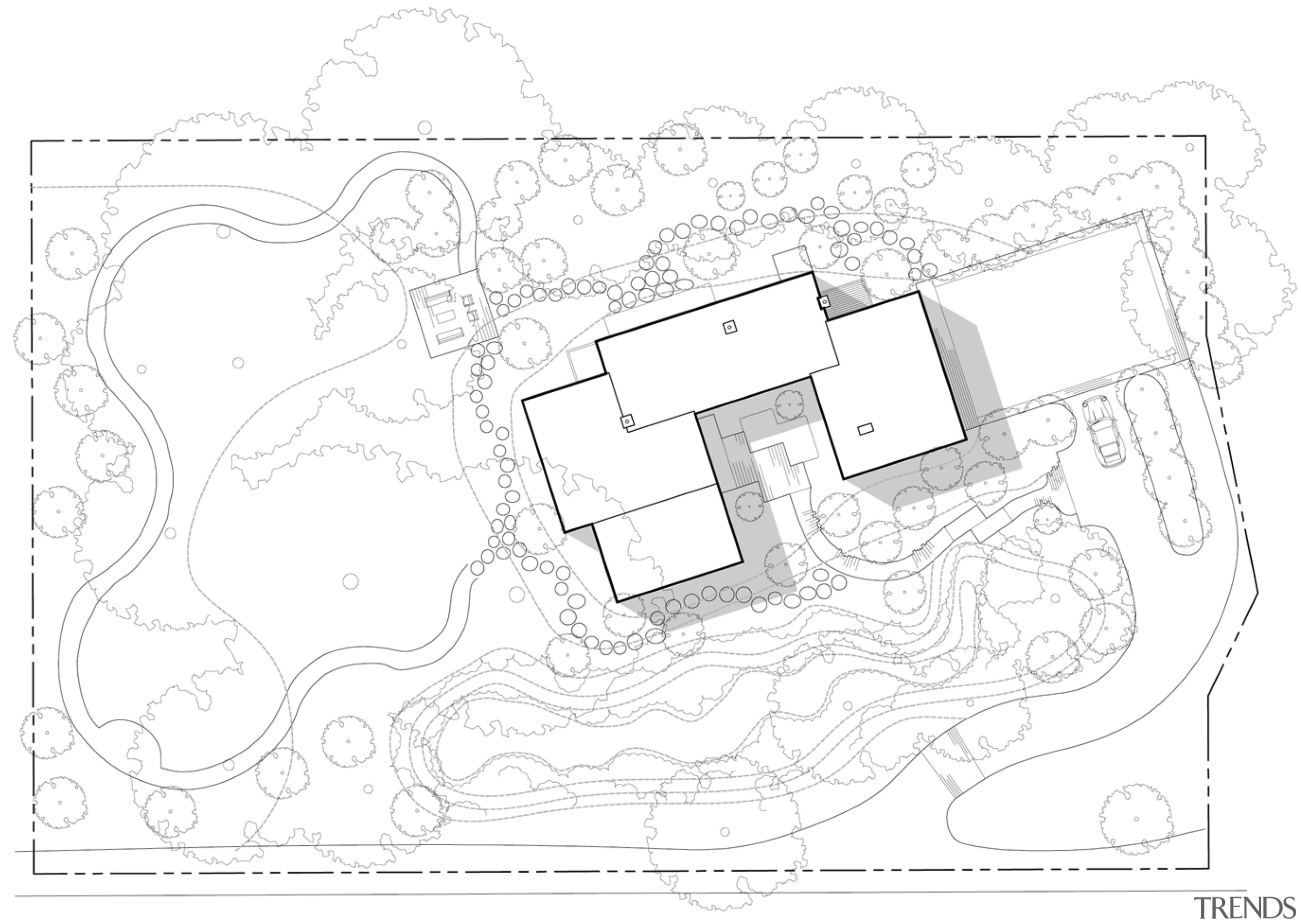 Architectural view of the entire site - Architectural angle, area, black and white, design, diagram, drawing, font, line, line art, monochrome, pattern, plan, product, product design, rectangle, structure, text, white, white