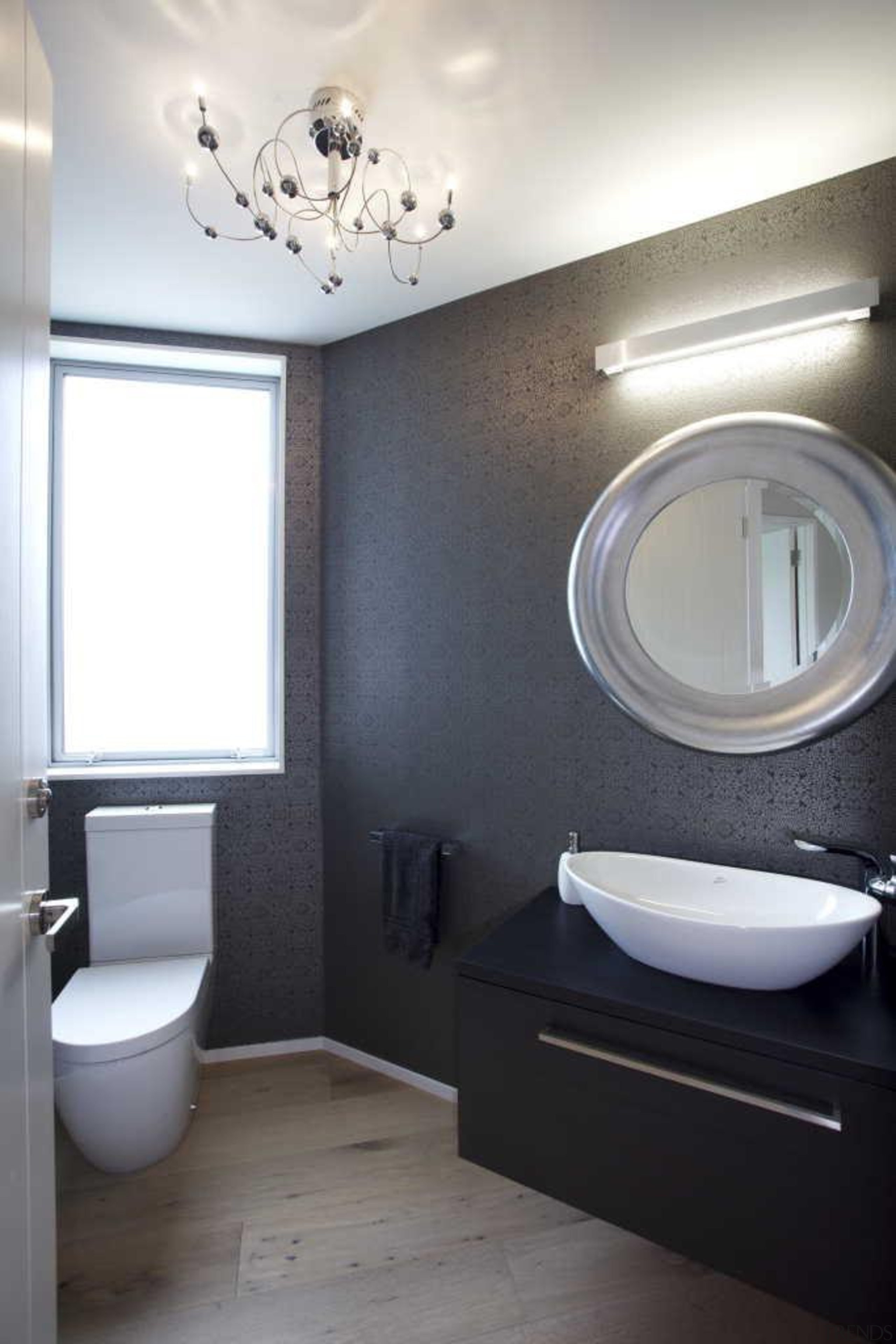 Bathroom design by Yellowfox - Bathroom - bathroom bathroom, ceiling, floor, home, interior design, plumbing fixture, product design, room, sink, toilet seat, gray, white, black