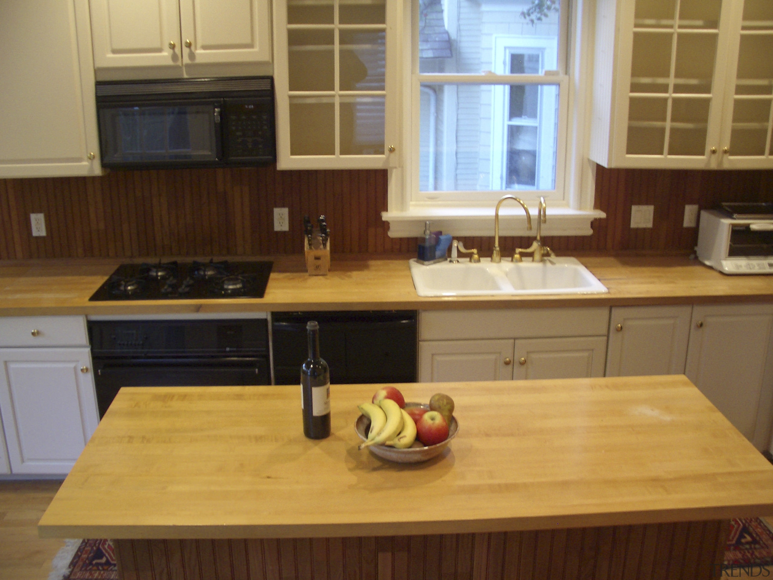 Before photo - Before photo - cabinetry | cabinetry, countertop, cuisine classique, floor, flooring, furniture, hardwood, kitchen, room, table, wood, wood flooring, wood stain, brown, orange