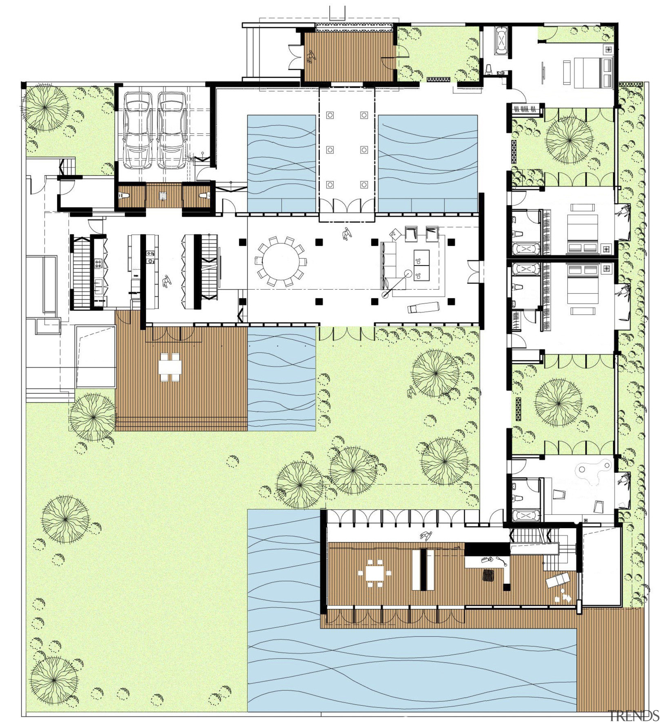 View of architectural plans. - View of architectural architecture, area, design, diagram, elevation, floor plan, home, line, plan, product design, real estate, residential area, schematic, white
