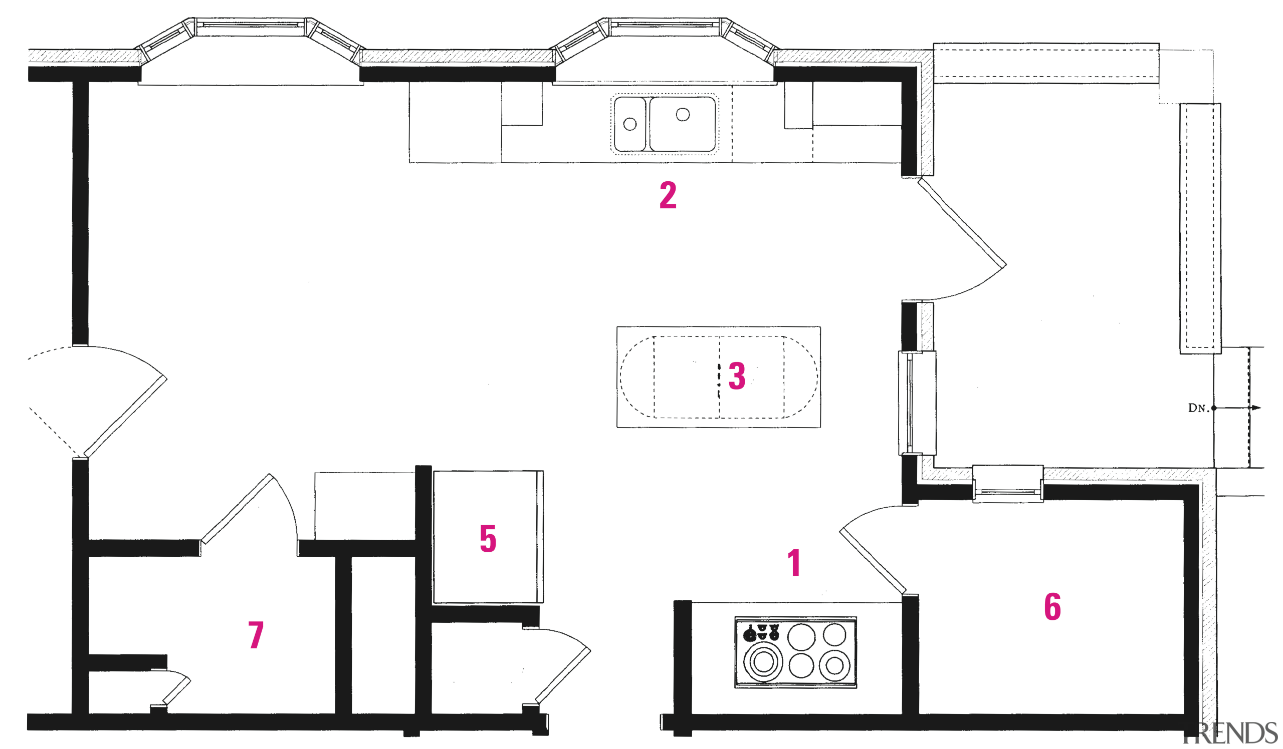Seen here is the kitchen of the home area, design, diagram, drawing, floor plan, house, line, plan, product, product design, square, structure, text, white