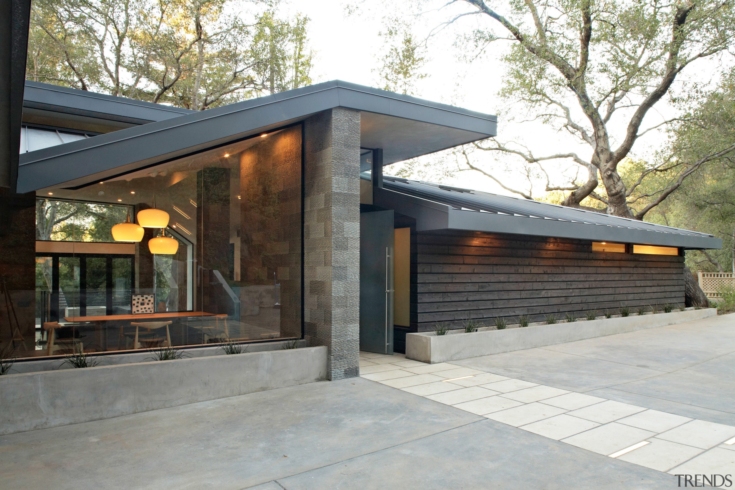 This woodland home by (fer) studio is designed architecture, home, house, real estate, gray