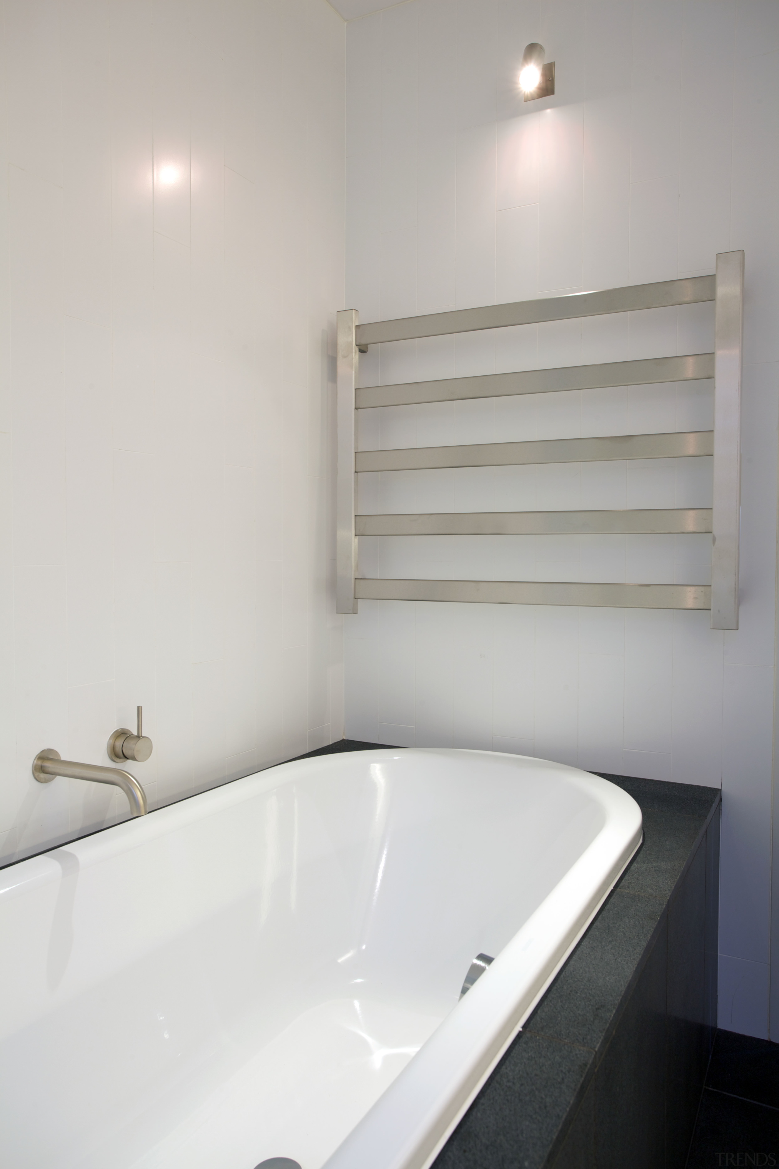 Contemporary bathroom - Contemporary bathroom - bathroom | bathroom, bathroom accessory, bathroom sink, bathtub, daylighting, floor, interior design, plumbing fixture, product design, property, room, sink, tap, tile, gray