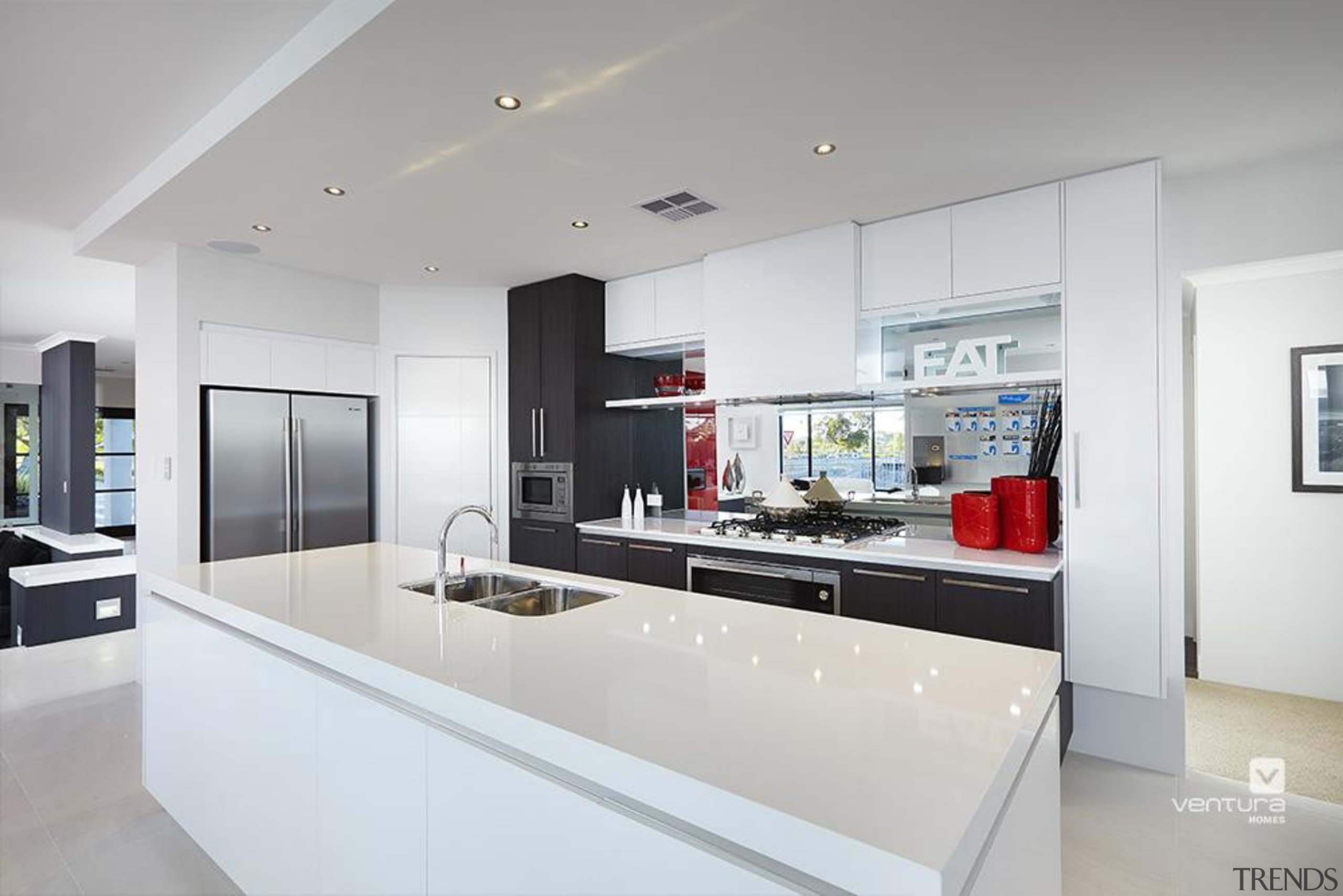 Kitchen design. - The Montrose Display Home - countertop, interior design, kitchen, real estate, gray, white