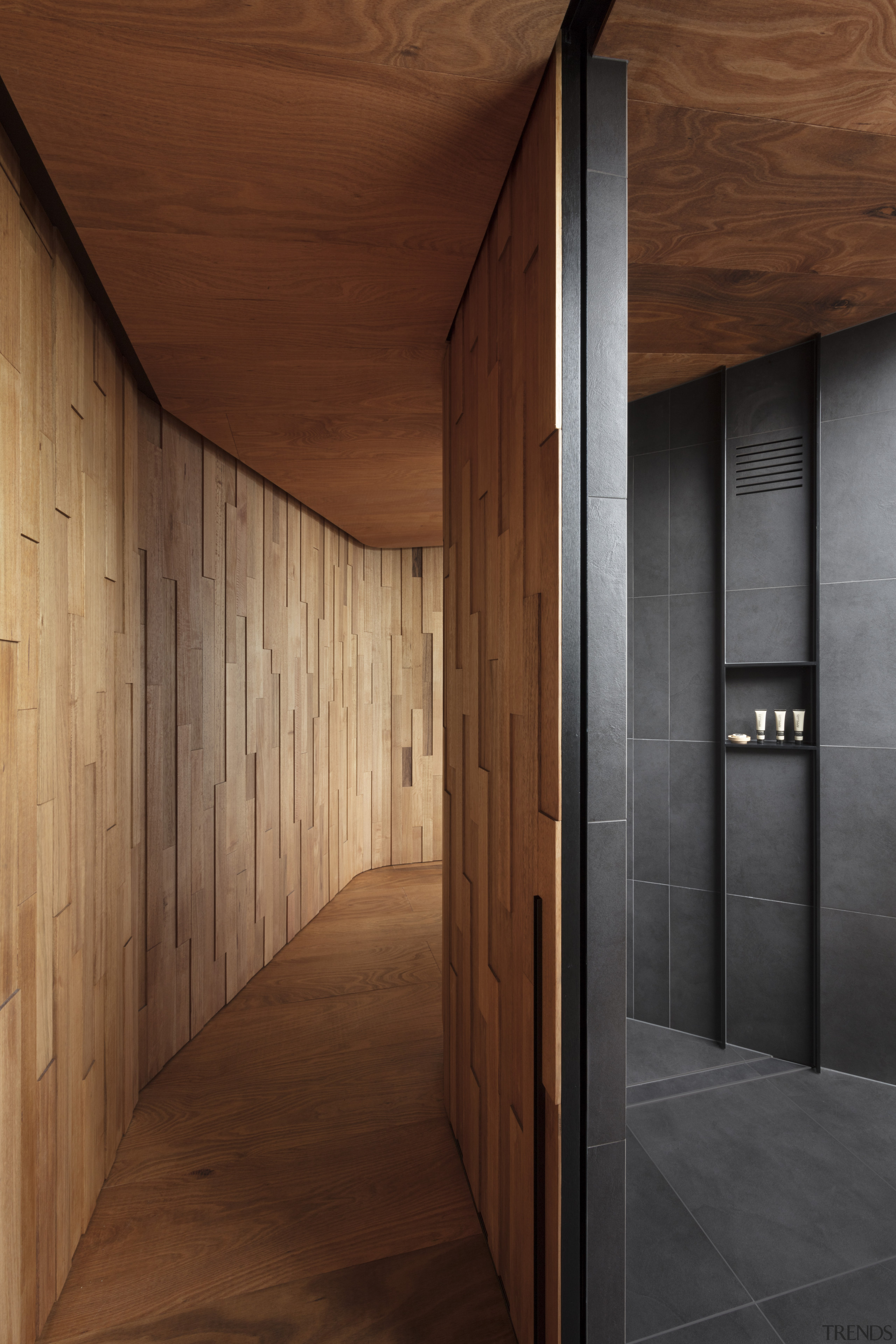 ​​​​​​​Part of a compartmentalised pavilion bathroom, this shower 