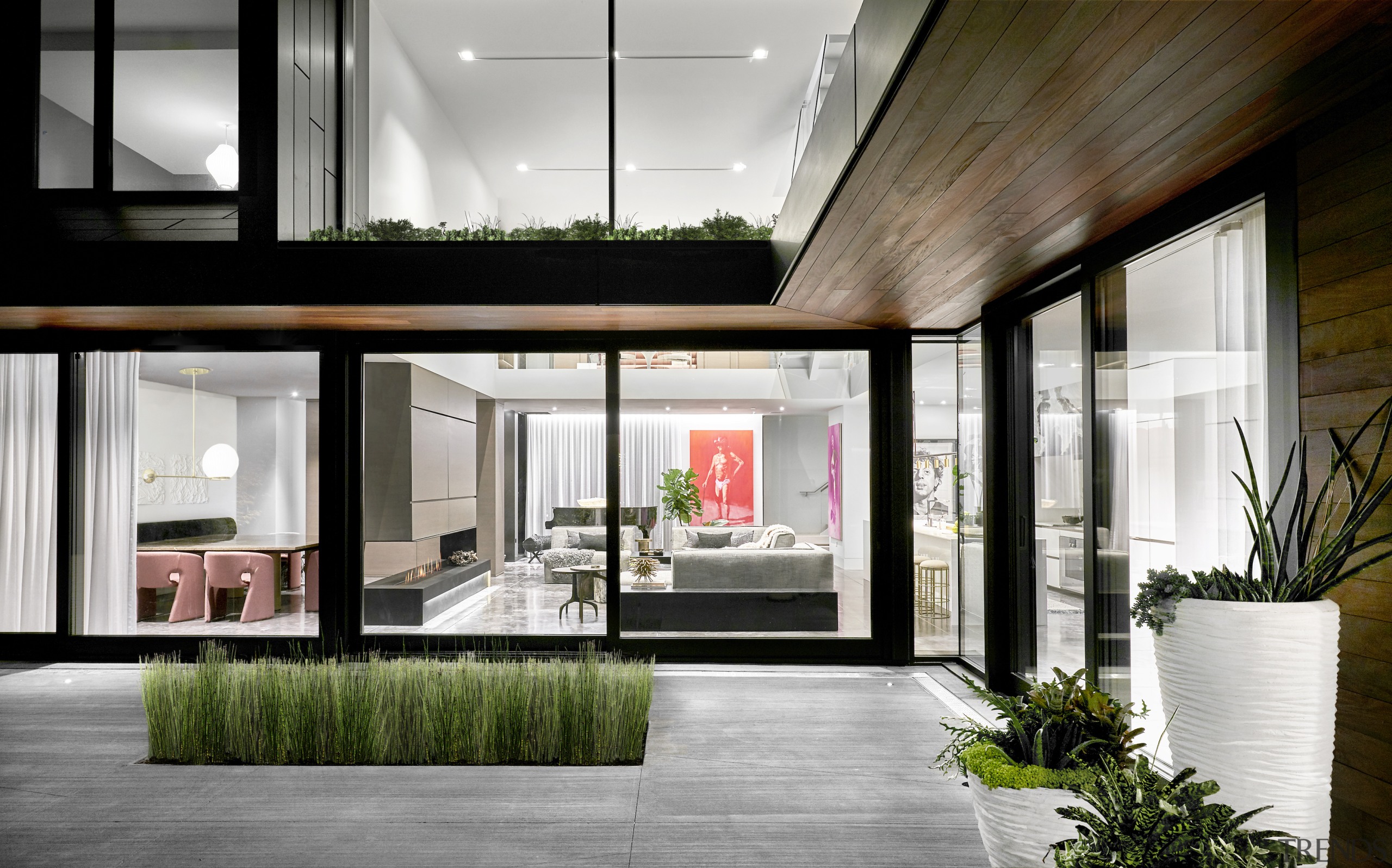 A key design feature of the home is 