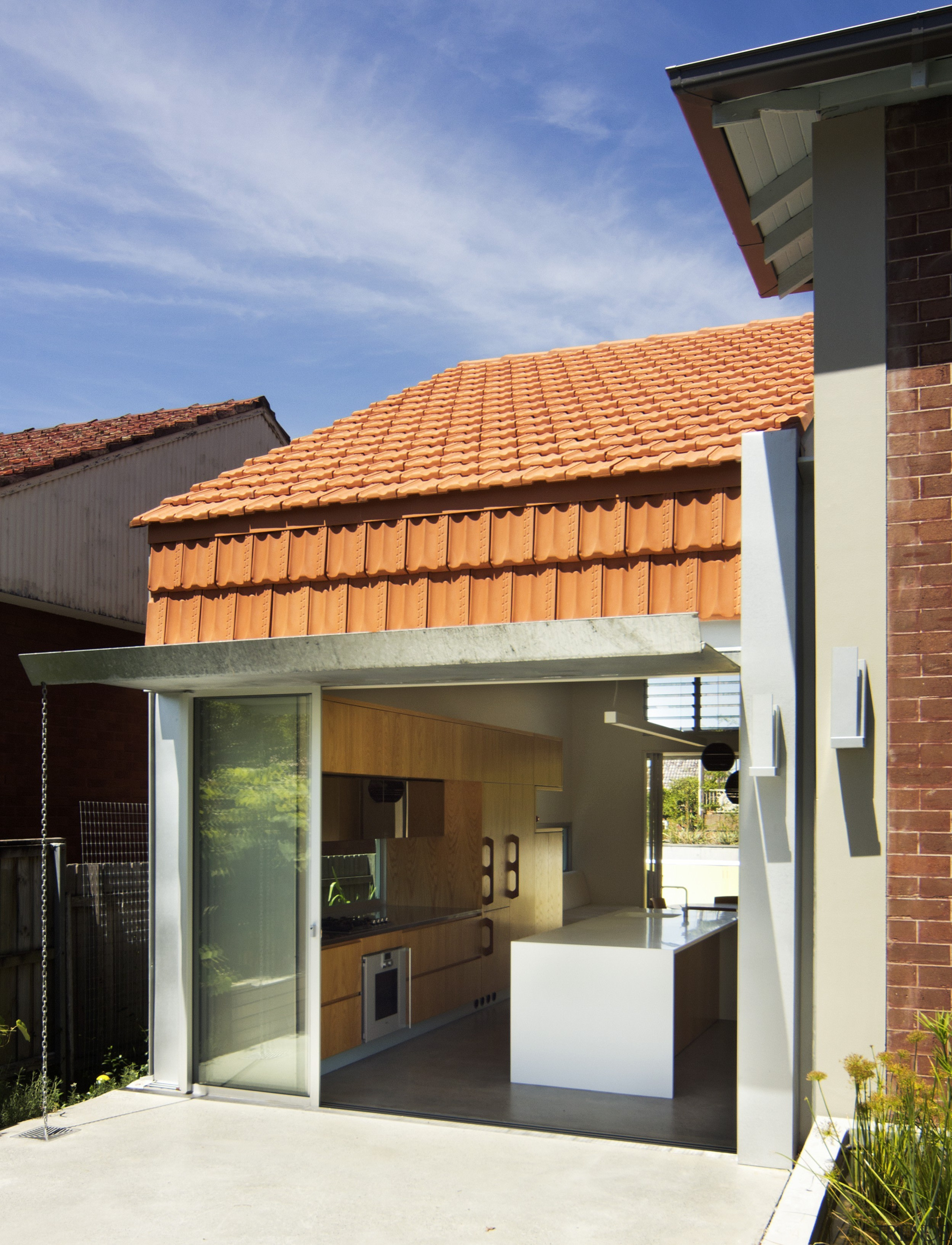 Monier Terracotta Marseille Tiles as a vertical feature architecture, facade, home, house, real estate, residential area, roof